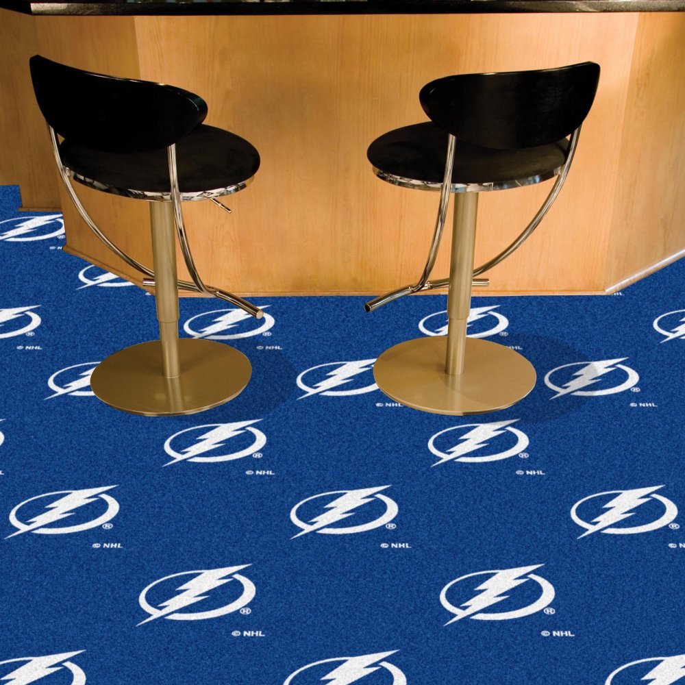 NHL Team Carpet Tiles Size: Square 16 x 16, Team: Tampa Bay Lightning
