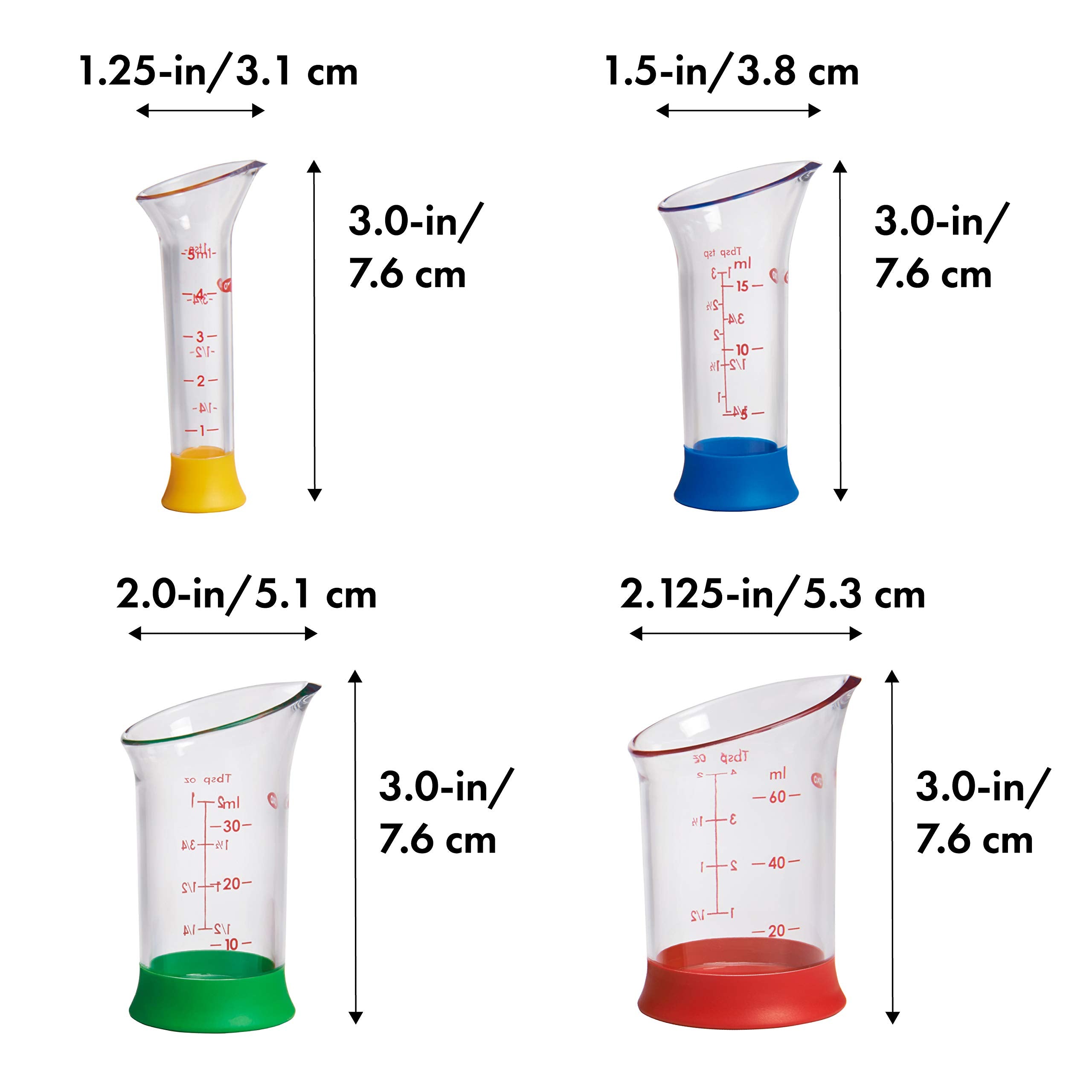 Good Grips 4 Piece Mini Measuring Beaker Set