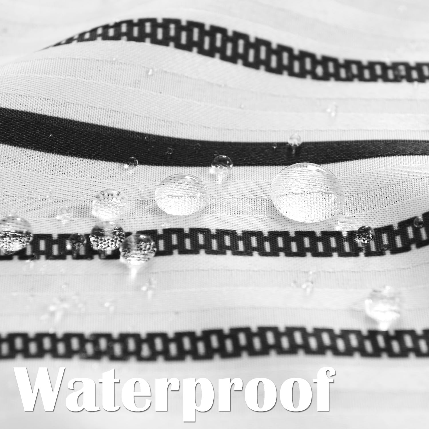 Jinchan Small Stall Shower Curtain 36X72 Inches Fabric Shower Curtain Black And White Striped Shower Curtain For Bathroom With H