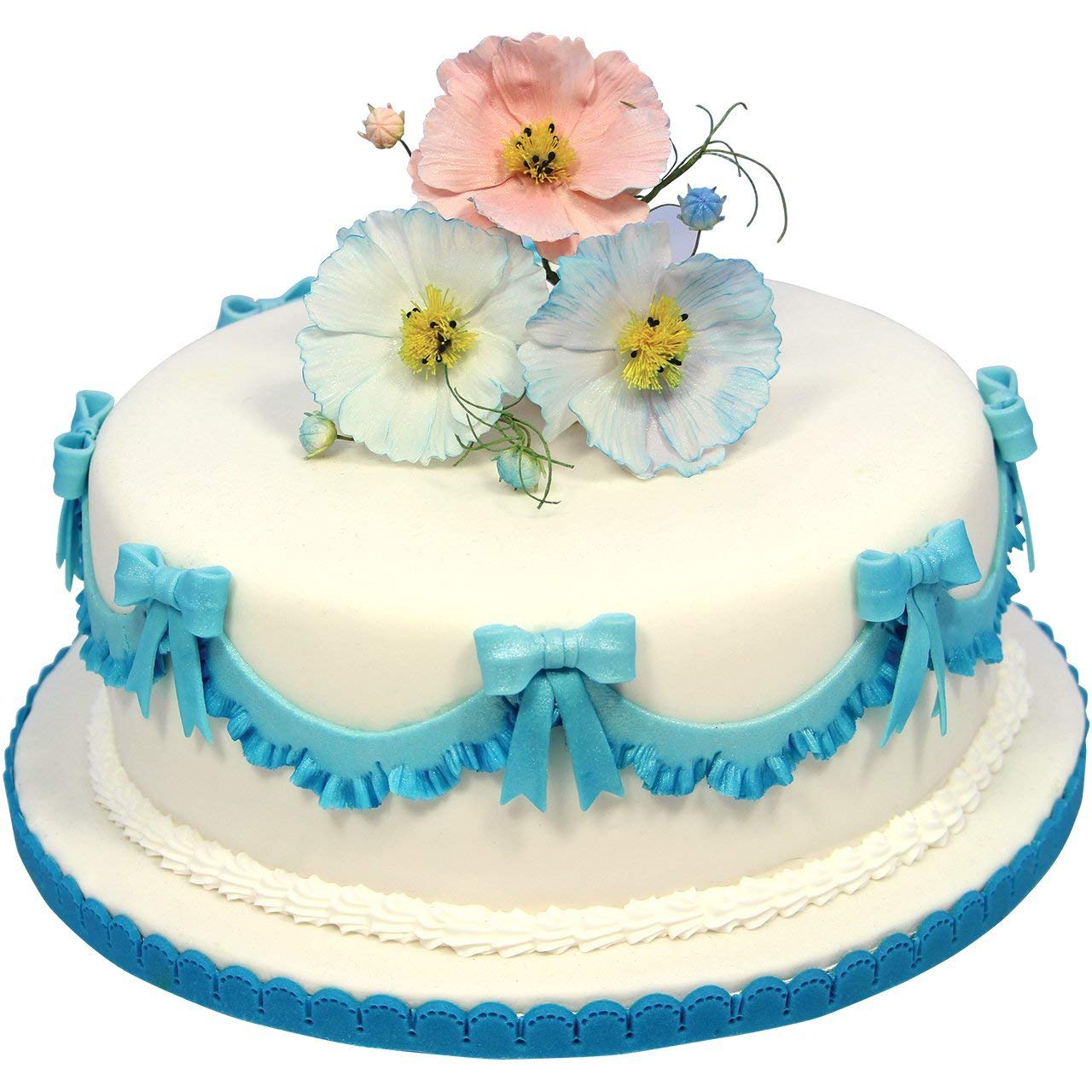 Jem Stitch Edge Fondant Cutters, For Cake Decorating, Set Of 4