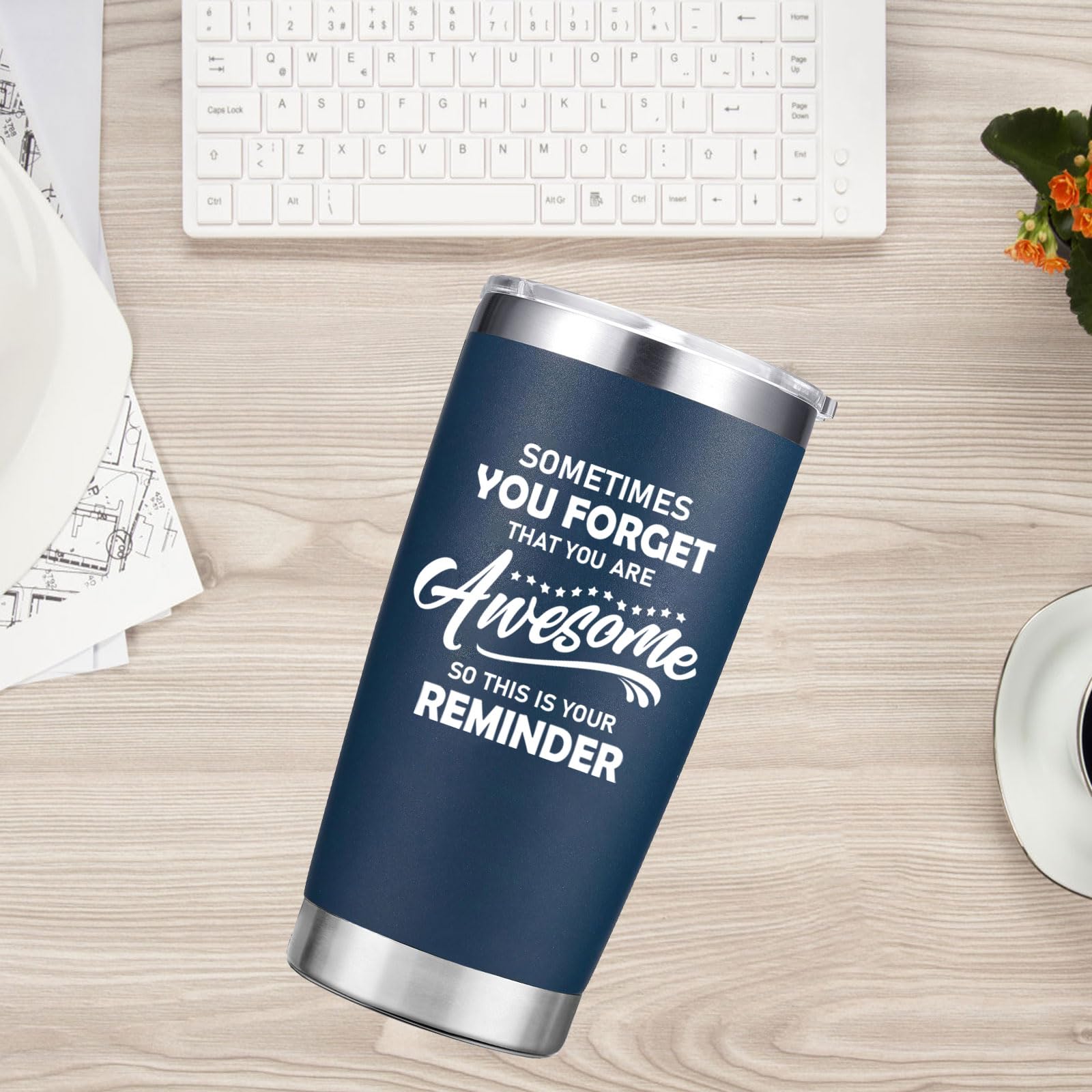 Abledn Birthday Gifts for Men - Sometimes You Forget You re Awesome Tumbler Cup - Inspirational Gifts for Men Dad Him Boyfriend