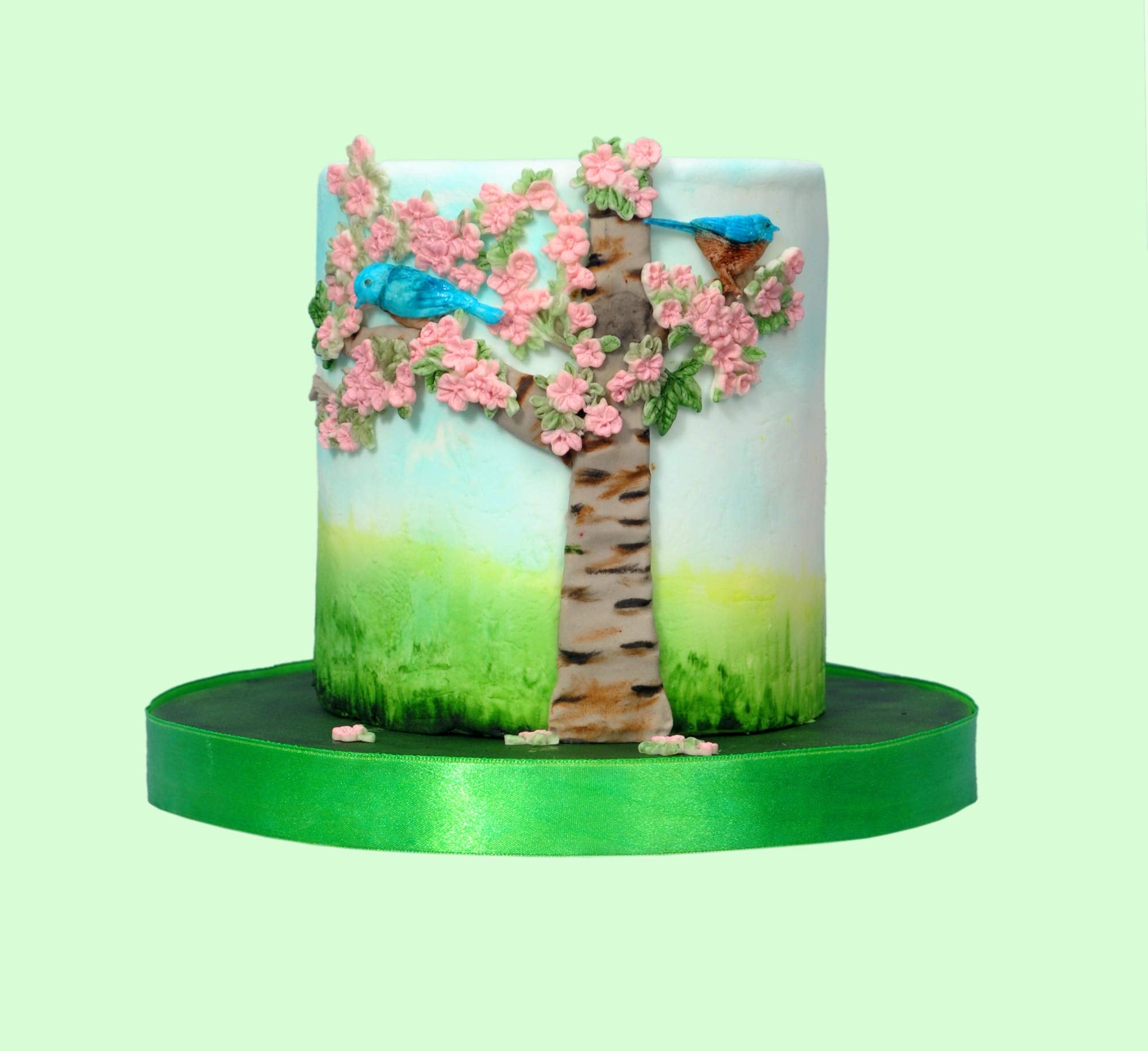 Katy Sue Blossoms & Birds Silicone Mold For Cake Decorating & Crafts. Use With Fondant, Sugar Paste, Air Dry Clay, Salt Dough. F