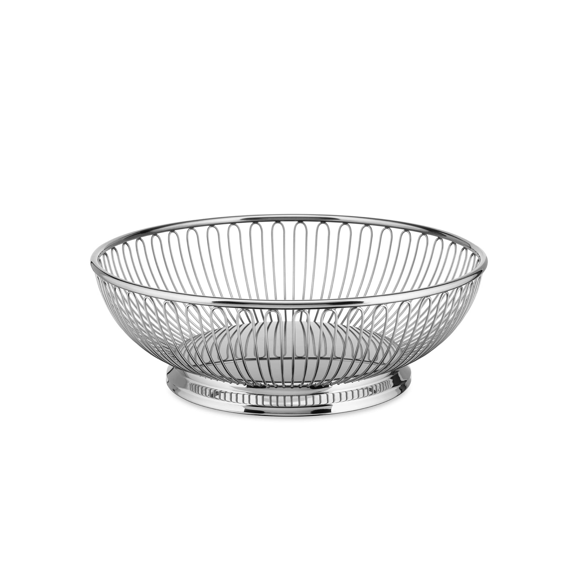 Alessi - Wire Centerpiece Fruit Basket In 18/10 Stainless Steel, Polished, 9-1/2-Inch,Silver