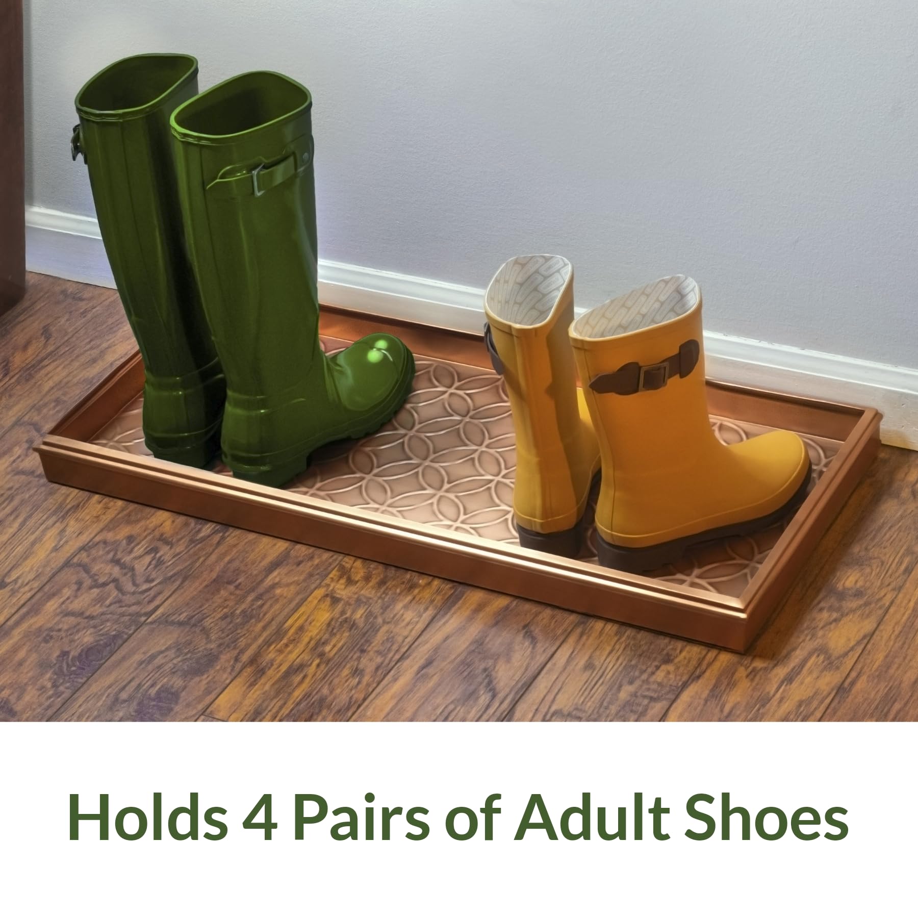 Good Directions 205Vb Double Circles Copper Boot Tray Large
