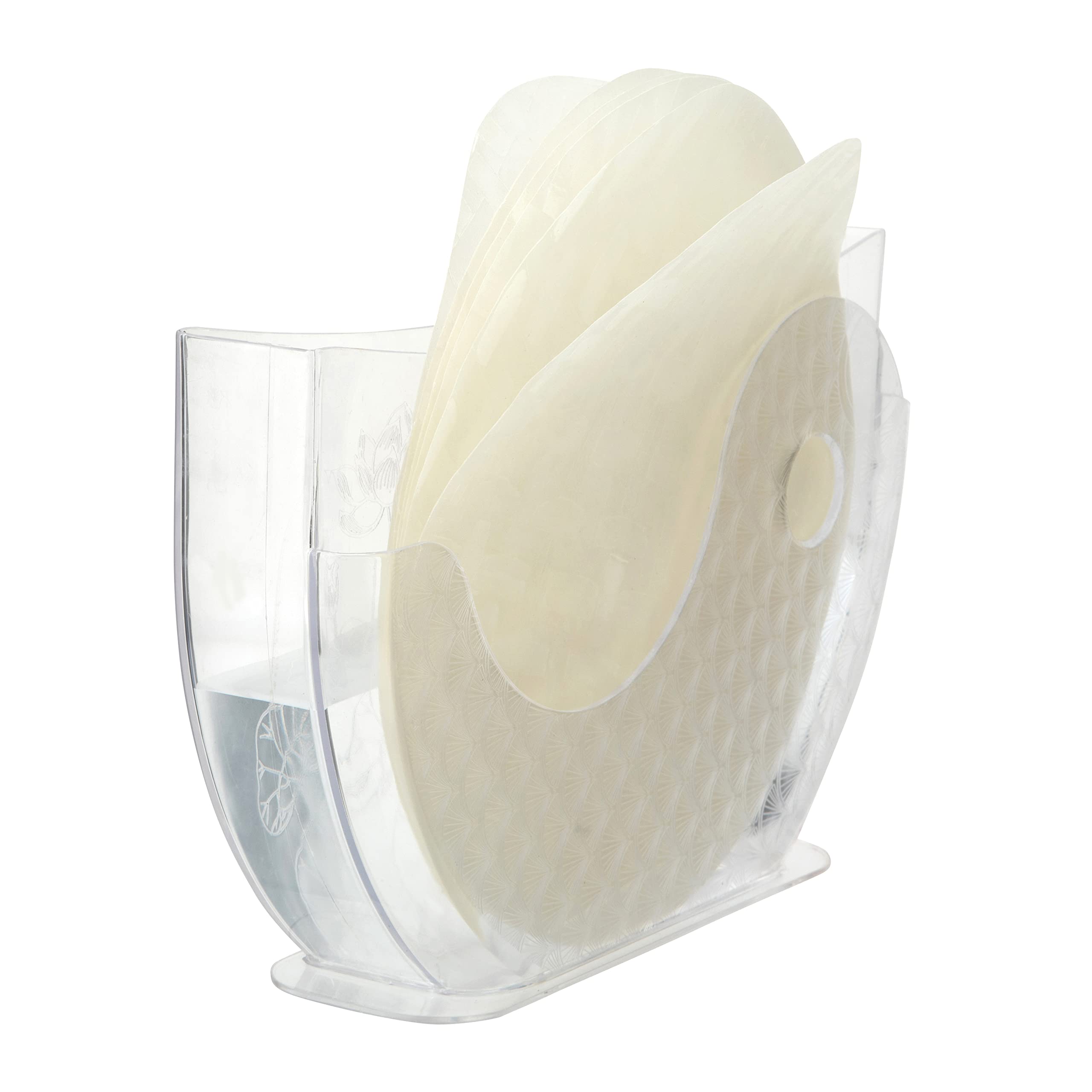 Katai - Set Of 2 Rice Paper Water Bowl Holder - Ergonomic, Compact And Bpa Free And Perfect For Spring And Summer Rolls - Holds