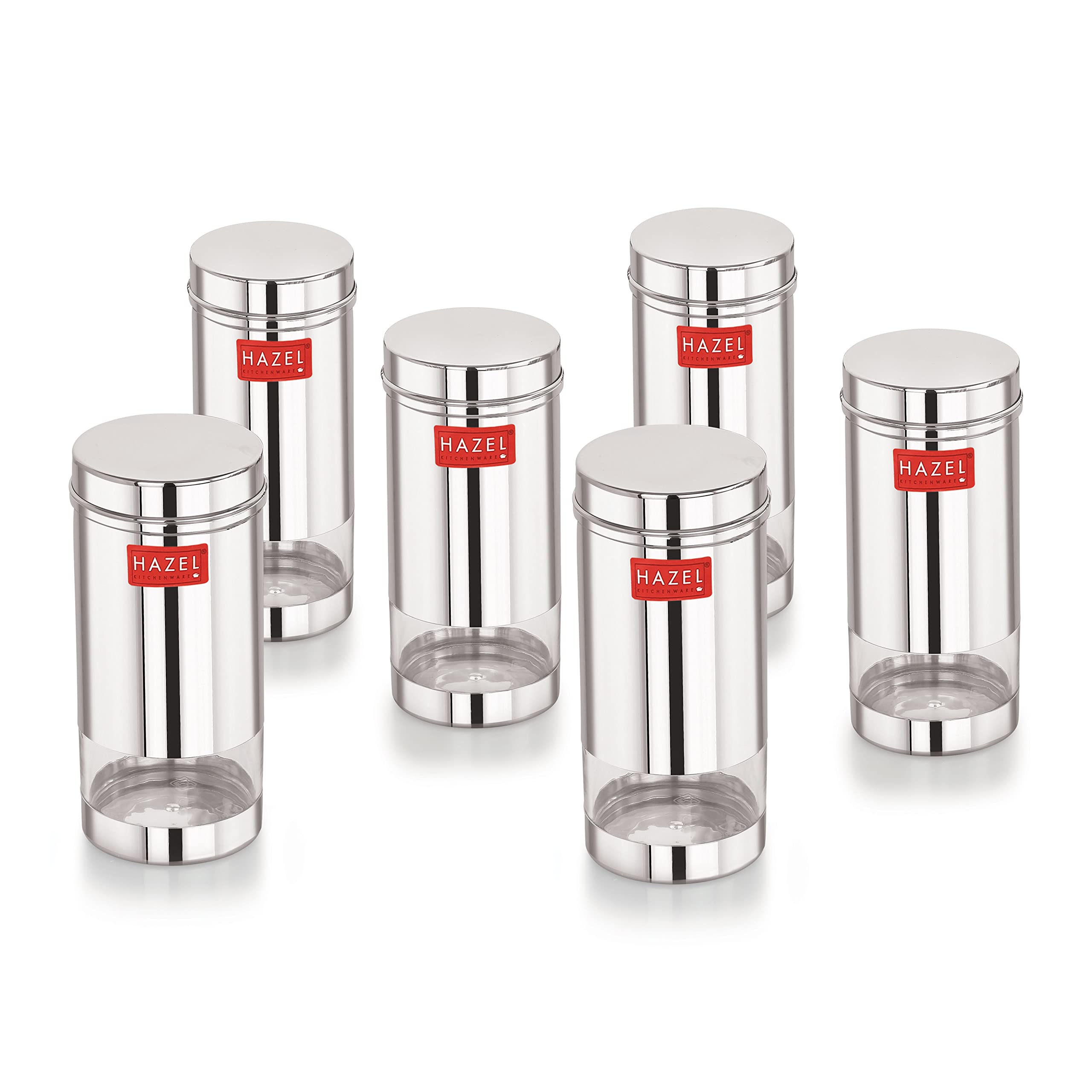 Hazel Stainless Steel Fridge Containers For Storage | 500 Ml Air Tight Stainless Steel Containers | Grocery Containers For Kitch