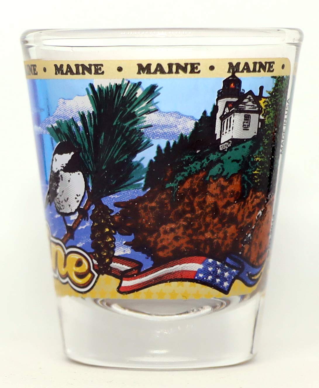 Maine State Wraparound Shot Glass