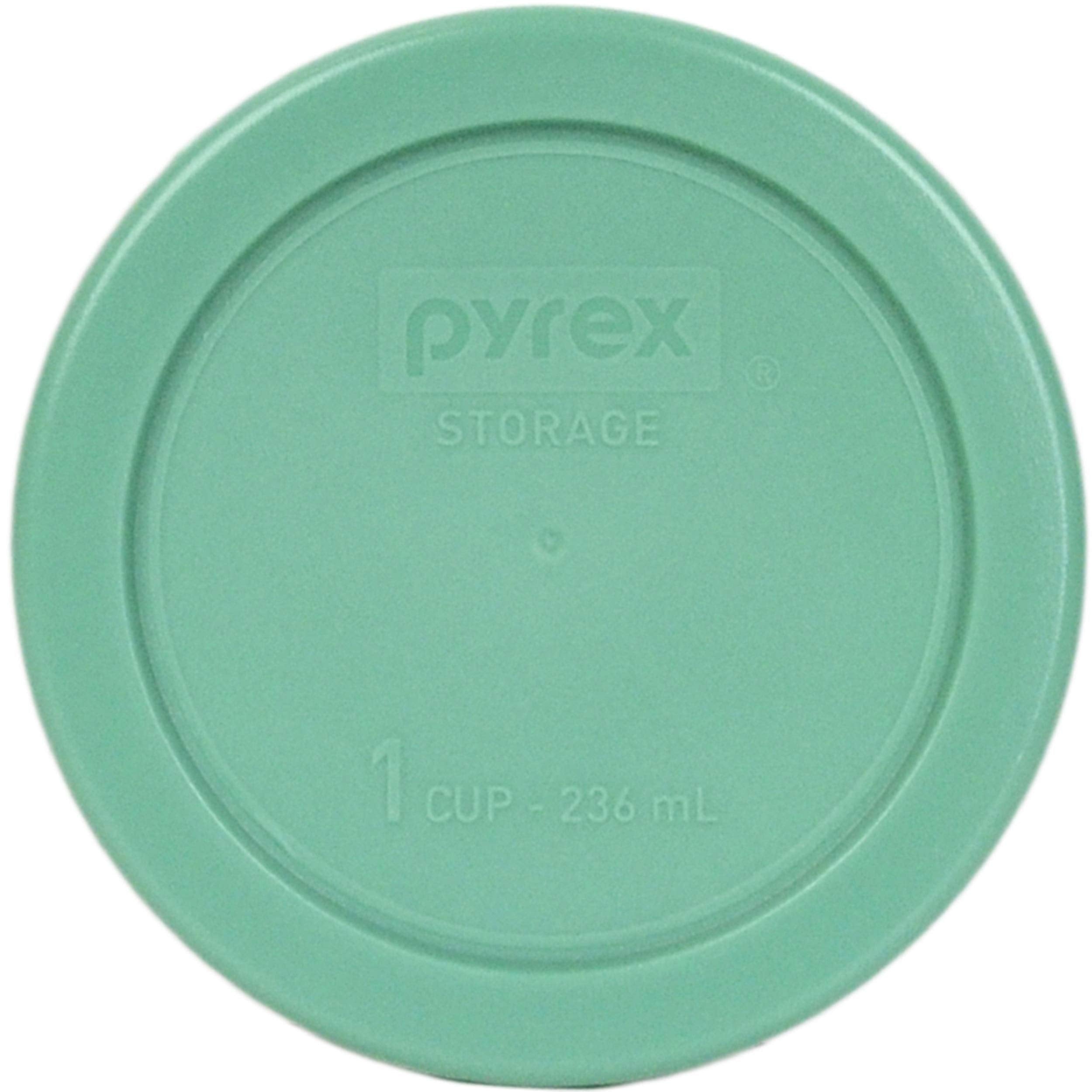 Pyrex (1) 7402-Pc 6/7 Red, (2) 7201-Pc 4 Cadet Blue, (2) 7200-Pc 2 Orange, (1) 7202-Pc 1 Green, (2) 7210-Pc 3 Light Green, & (1)