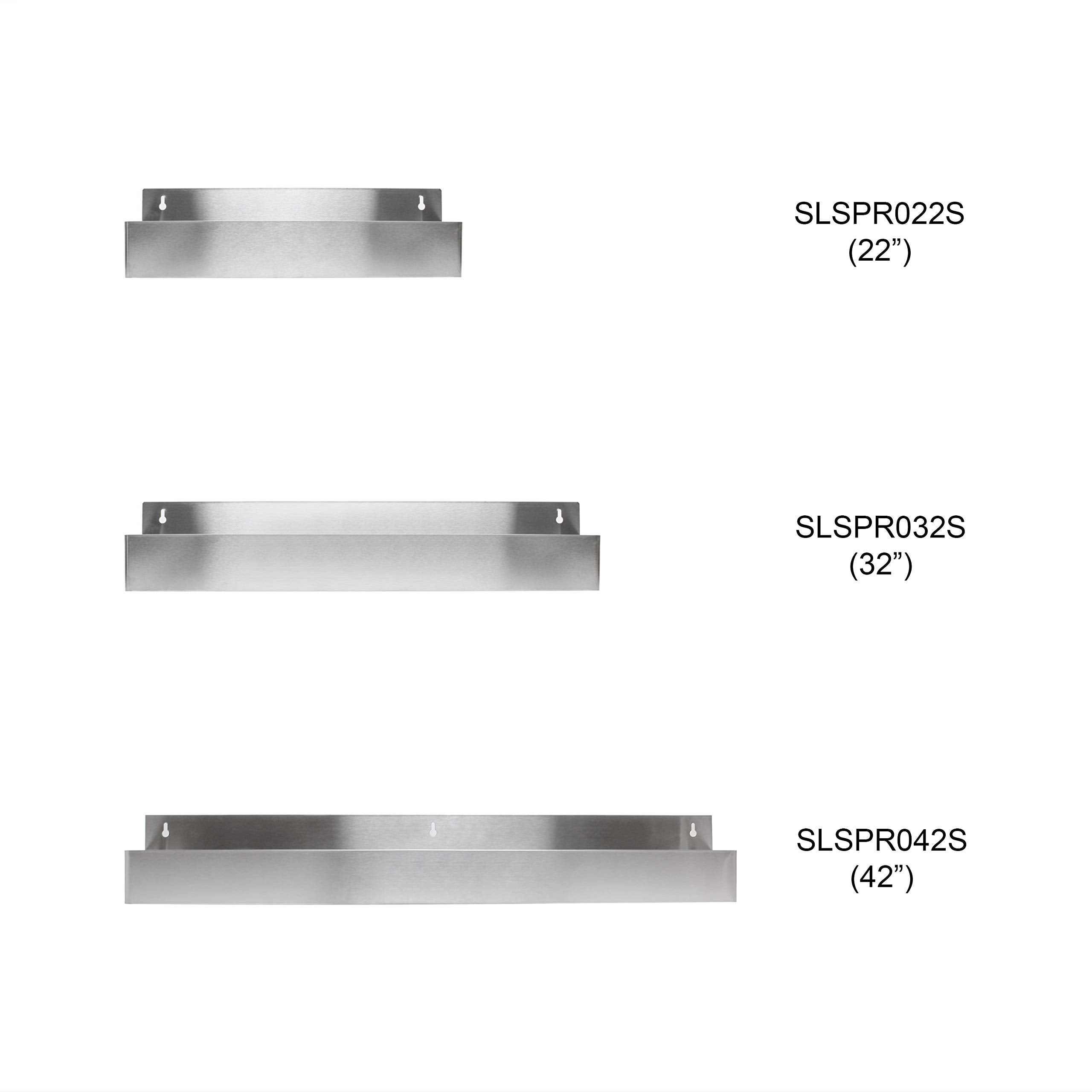 Excellante Single Speed Rails, Stainless Steel, 22''