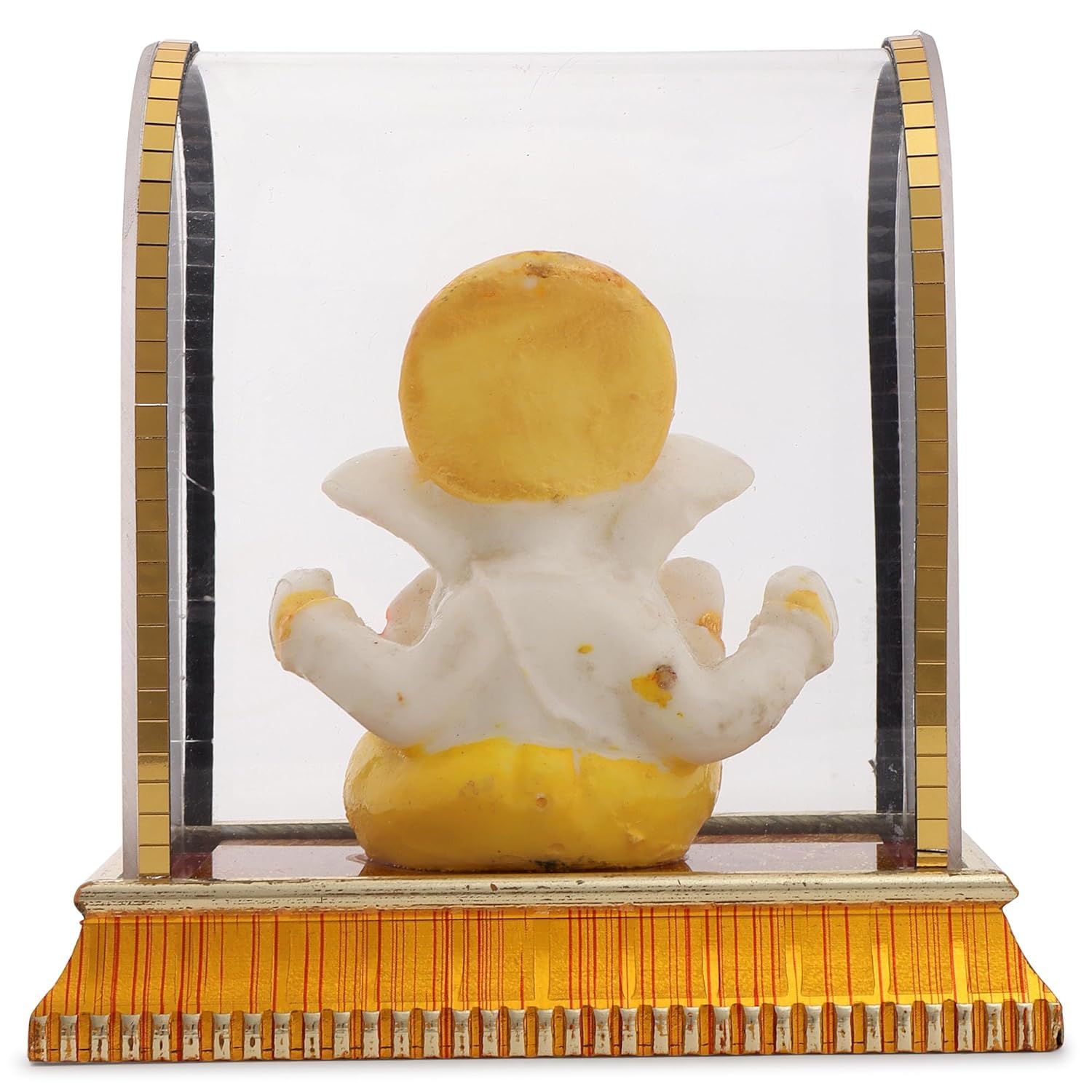 Aartish Ganesha Idol For Car Dashboard,Home Decor, Ganesh Murti Showpiece Gift - Car Dashboard Accessories Idols - Diwali Decora