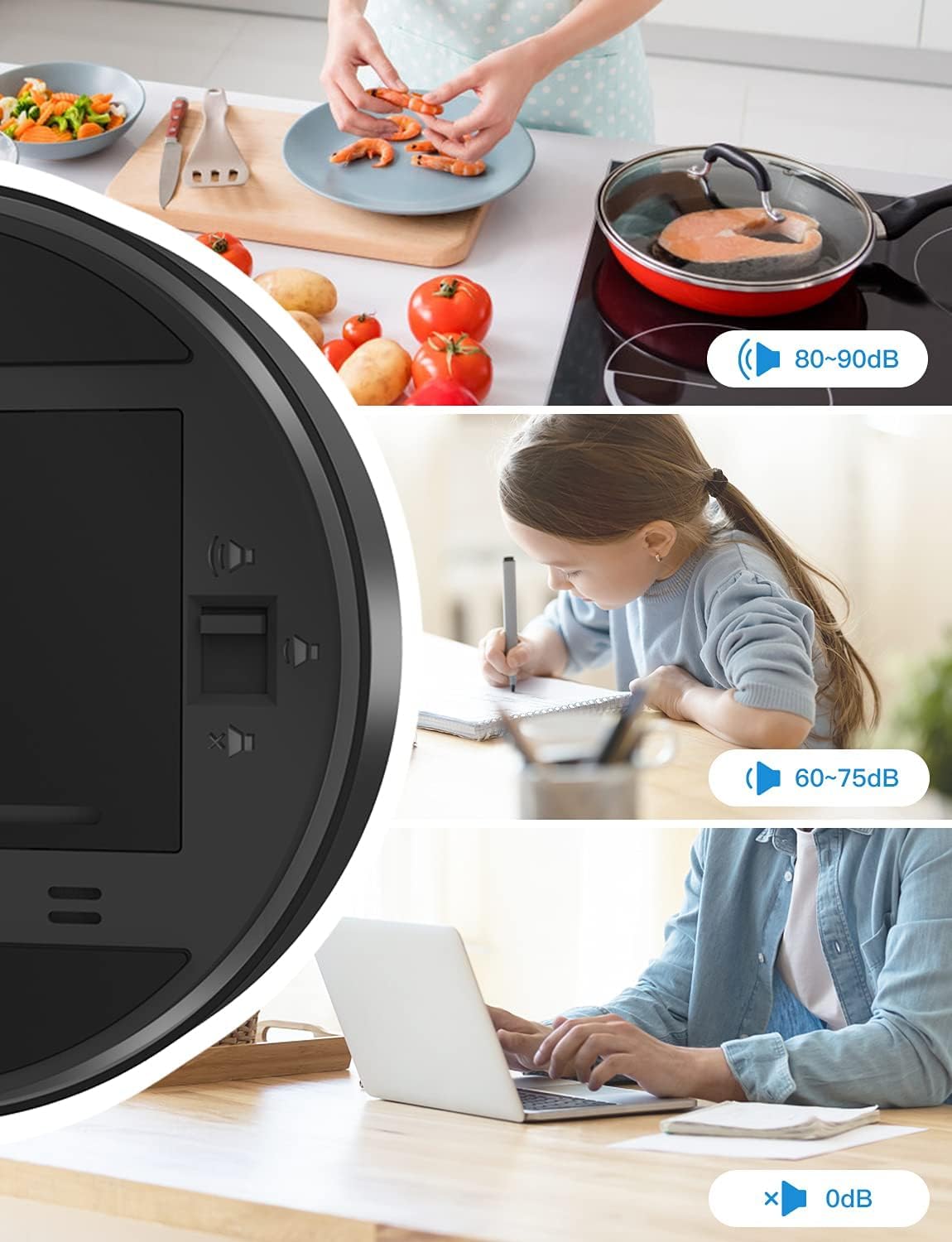 Timers, Digital Kitchen Timer Magnetic Countdown Countup Timer With Large Led Display, Liorque Timer For Classroom Cooking Fitne