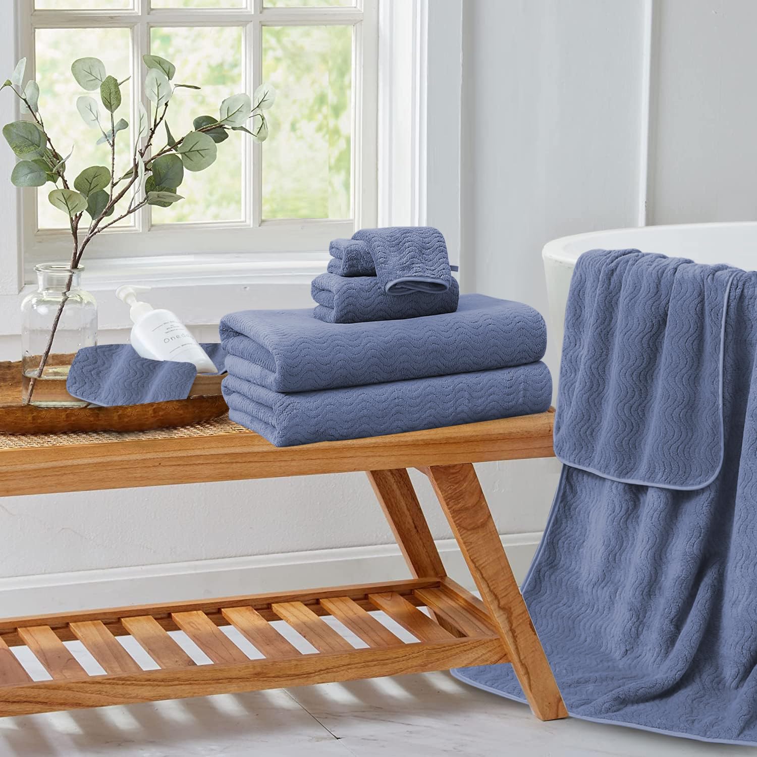 4 Piece Bath Towel Oversized Bath Sheet 35''X70'' Bathroom Towel Extra Large Bath Towel Set Highly Absorbent Quick Dry Softtowel