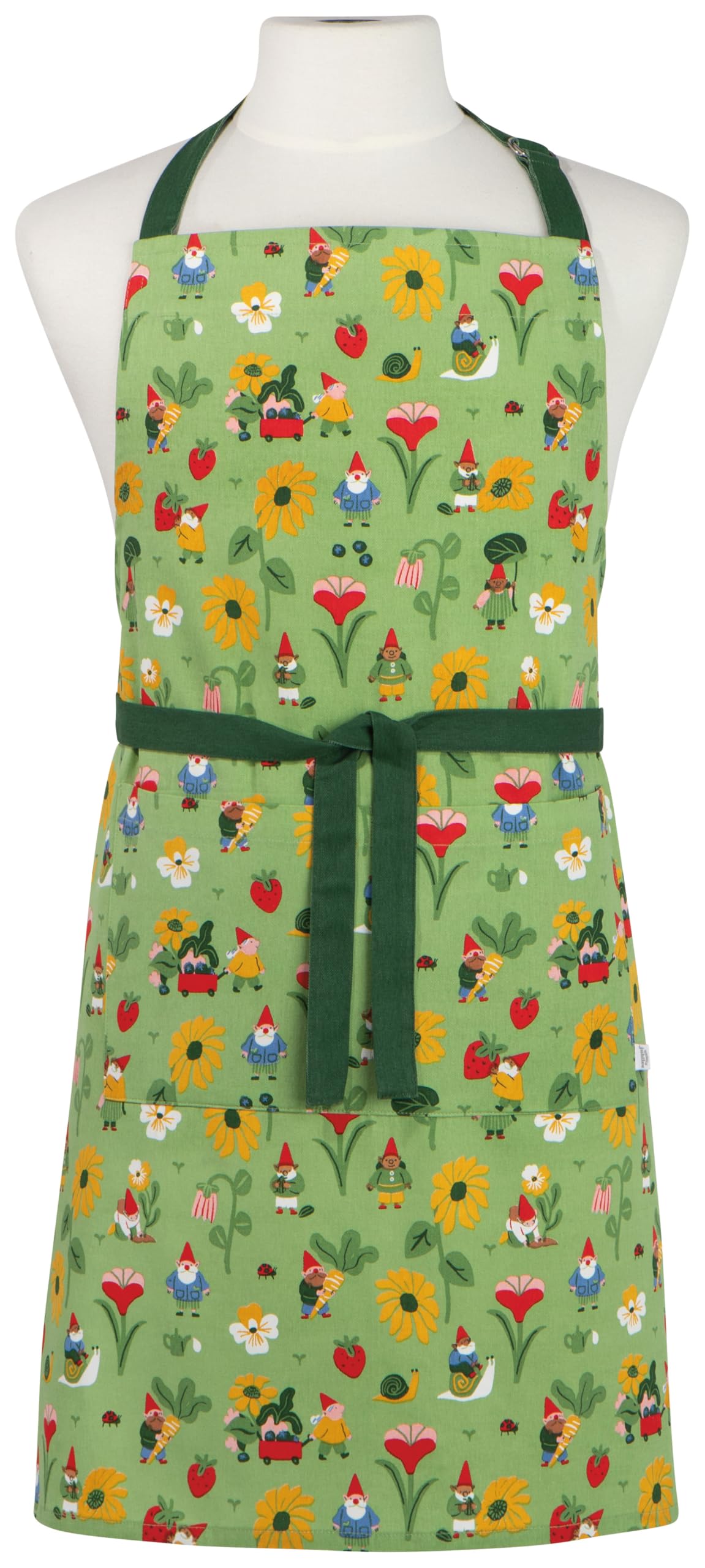 Jubilee Gnome Grown Cotton Apron 28 X 32In