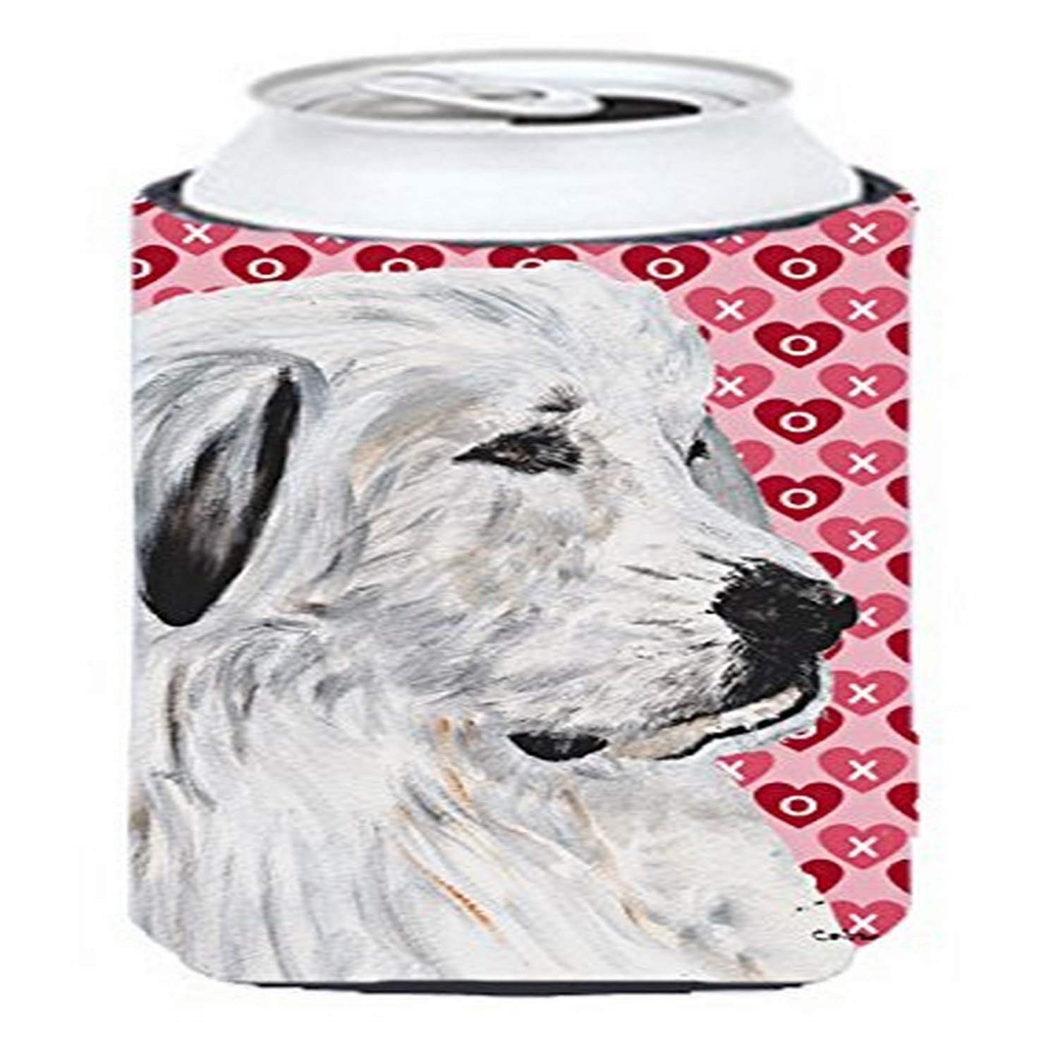 Caroline'S Treasures Sc9714Tbc Great Pyrenees Hearts And Love Tall Boy Hugger Can Cooler Sleeve Hugger Machine Washable Drink Sl