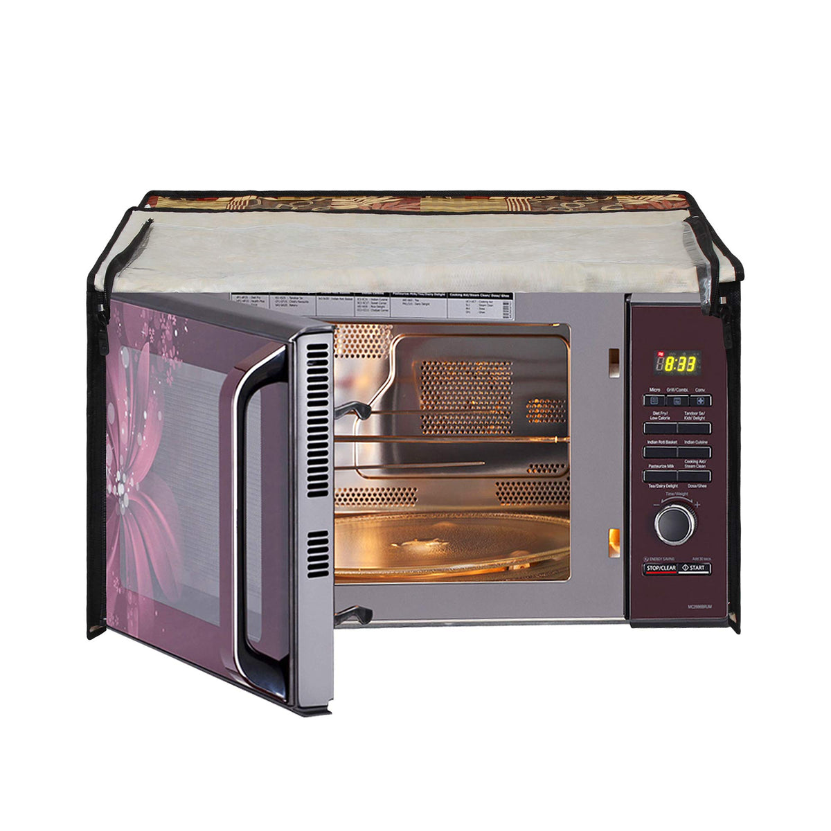 Lithara Printed Waterproof Microwave Oven Cover For Lg 28 Litre Convec ...