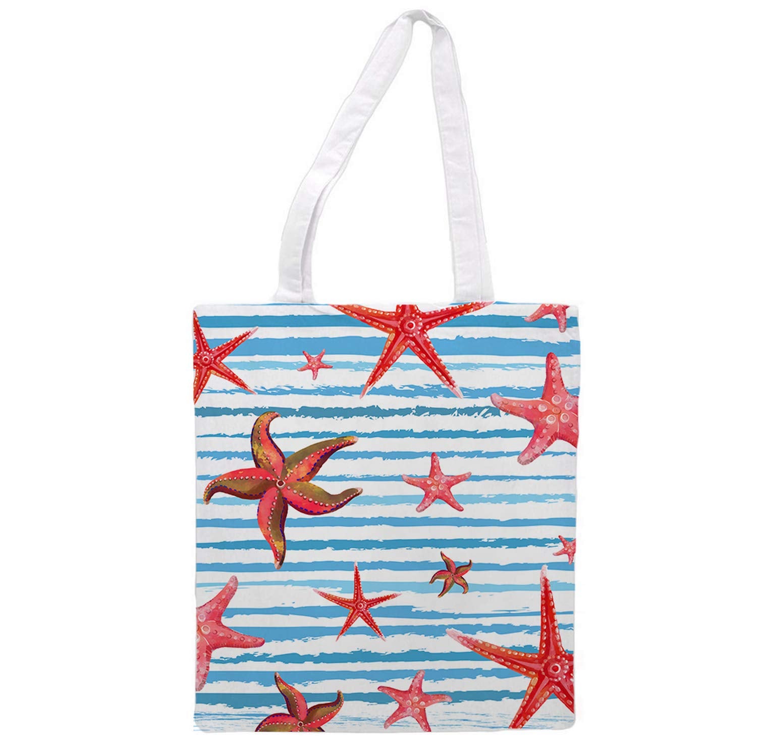 Womens Tote Bag - Sea Star - Sports Gym Lunch Yoga Shopping Travel Bag Washable - 1.47X0.98 Ft