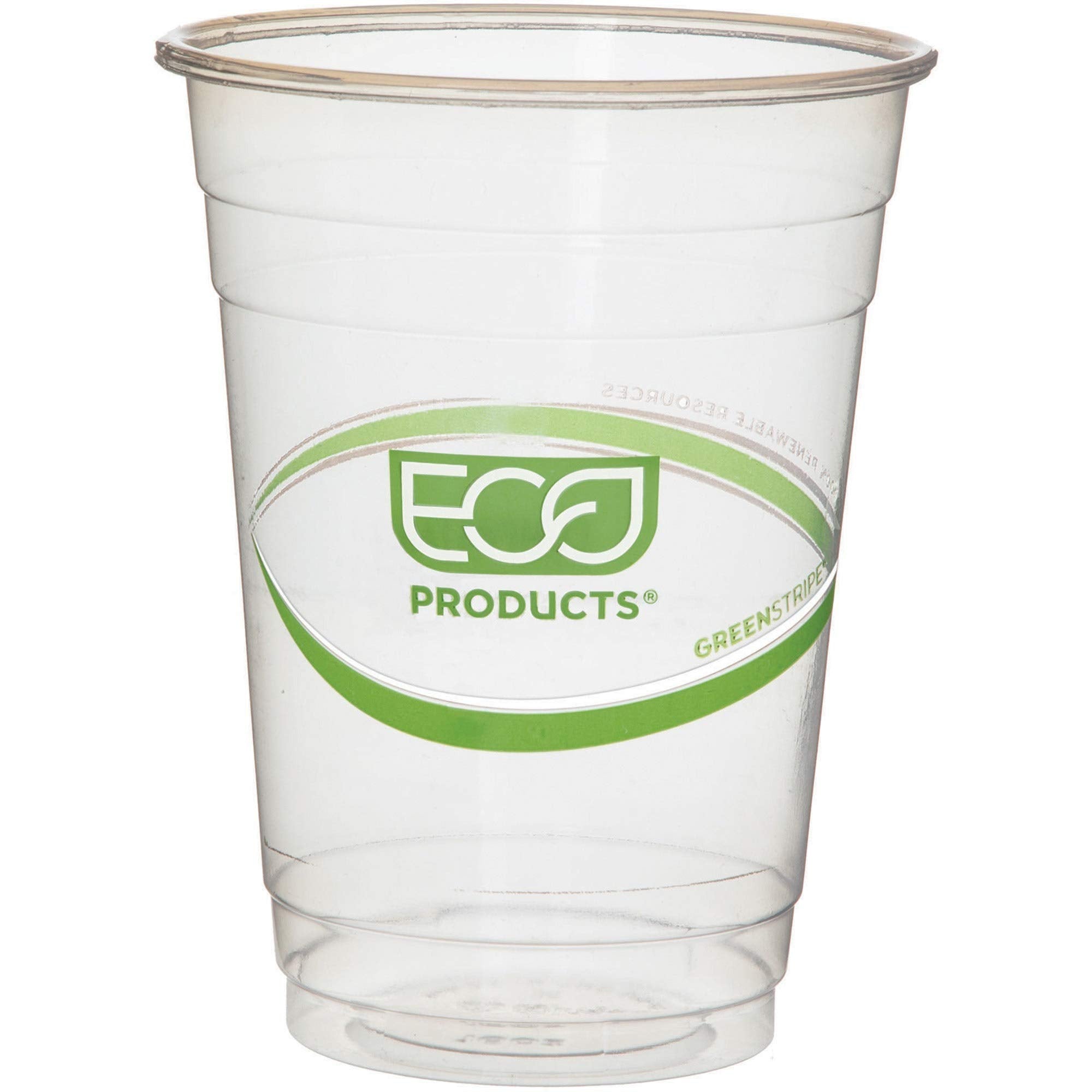 Greenstripe Renewable & Compostable Cold Cups - 16Oz., 50/Pk, 20 Pk/Ct