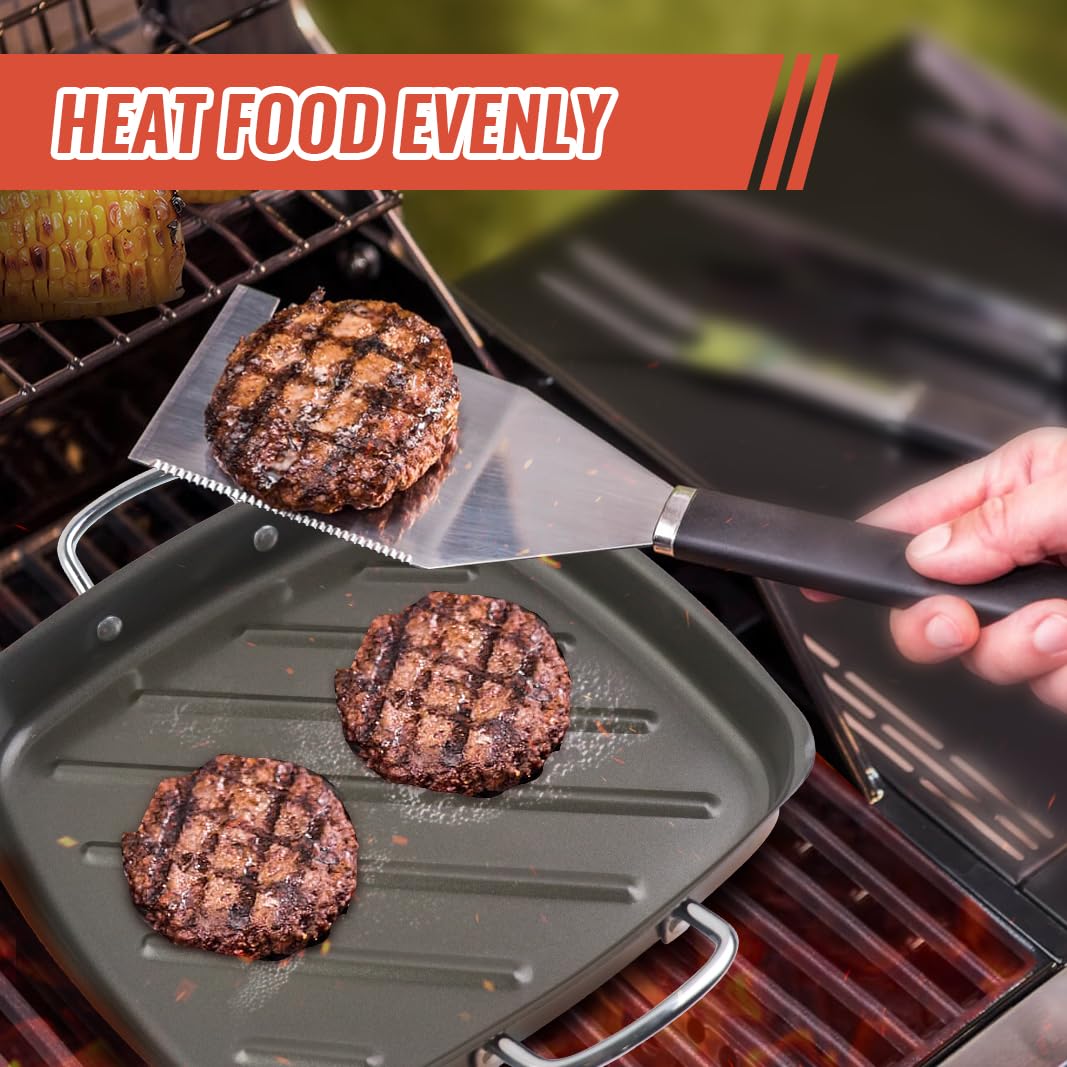 Grill Pan For Outdoor Grill - 11    Grill Pan Bbq Grill Topper With Handles Grill Trays For Grilling Barbecue Tray