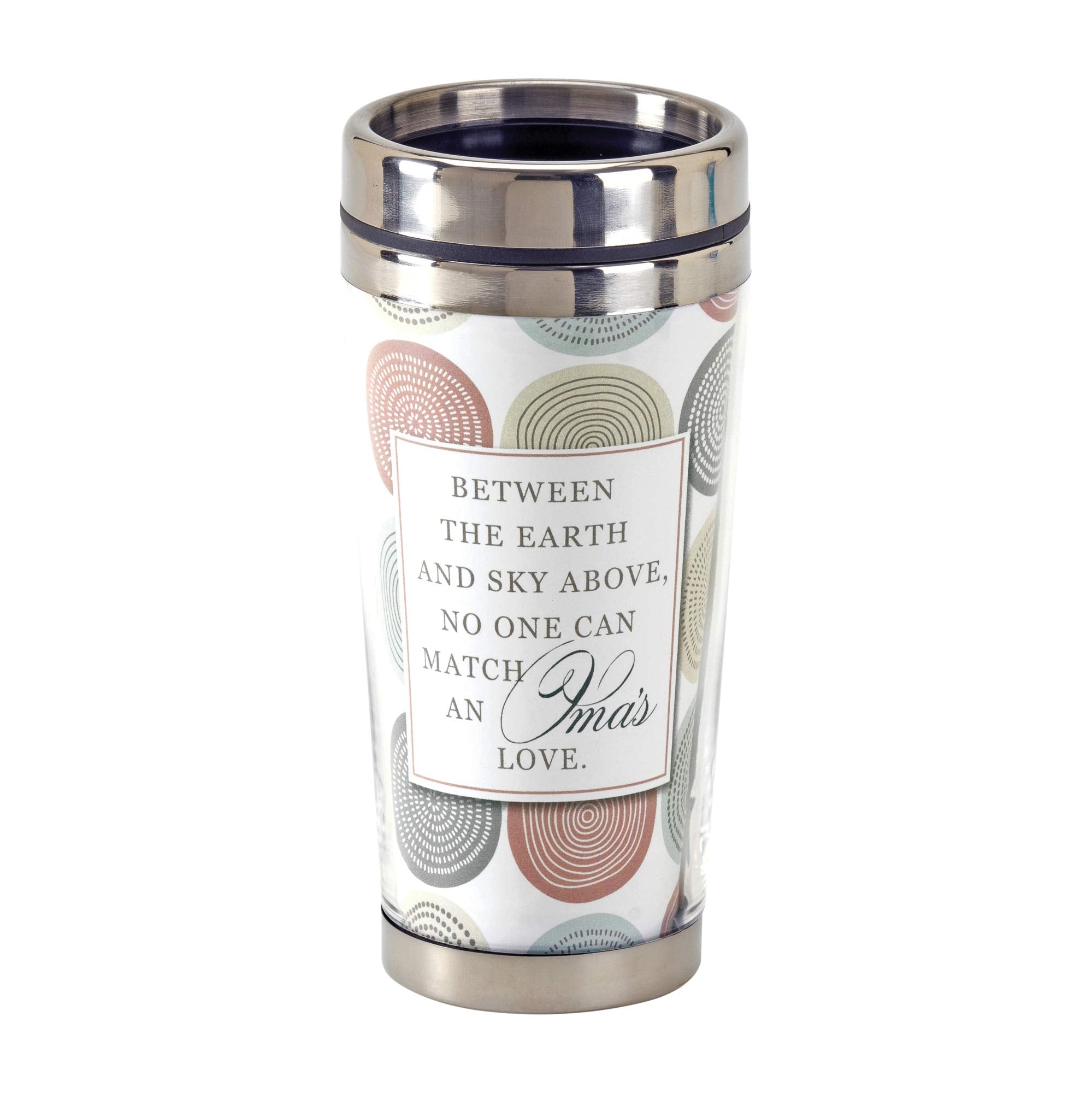 An Oma'S Love 16 Oz Stainless Steel Travel Mug With Lid