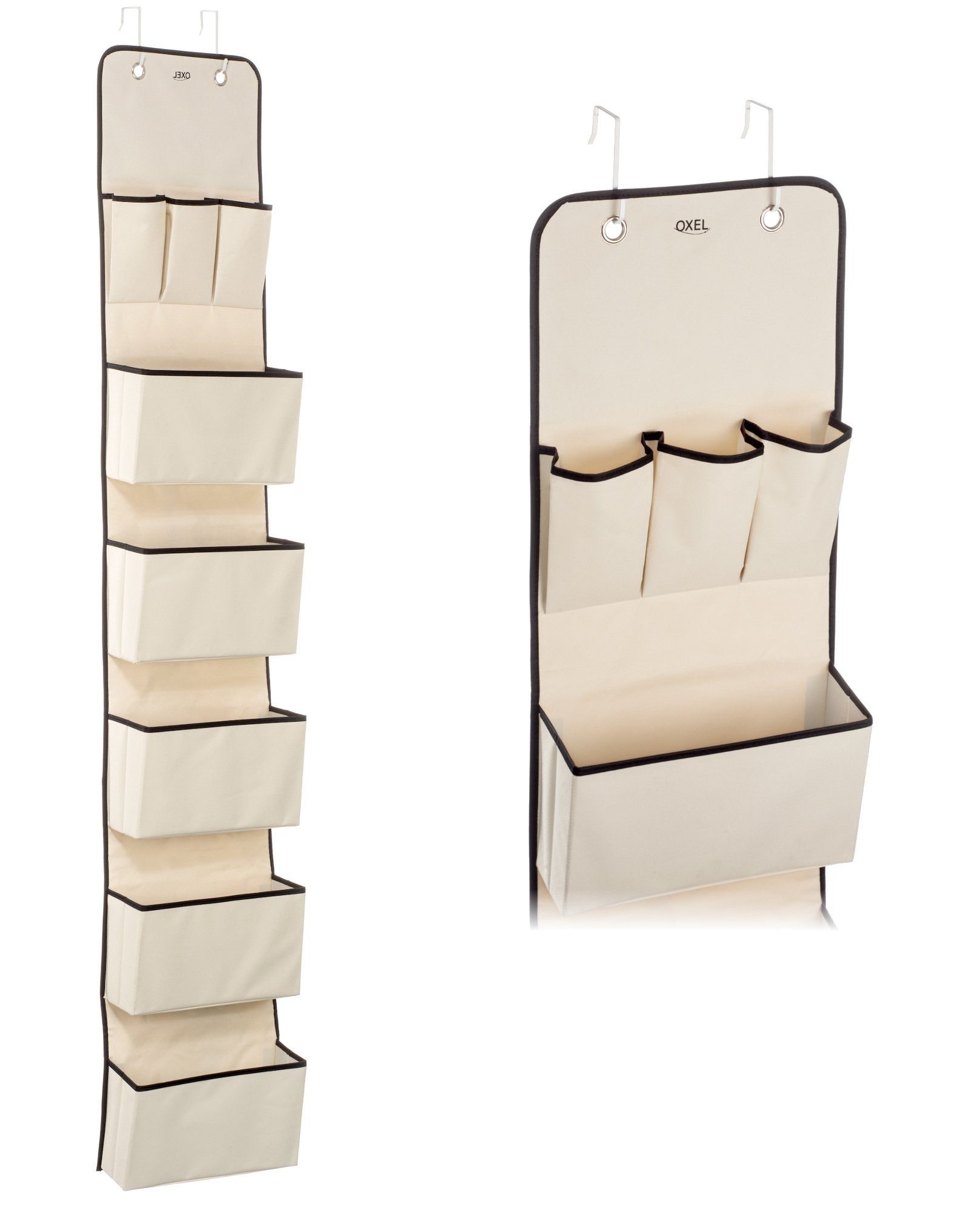 Over The Door Hanging Wall Organizer With 8 Pockets - Metal Hooks - Saves Space In Your Baby Nursery, Closet, Children'S Room Or