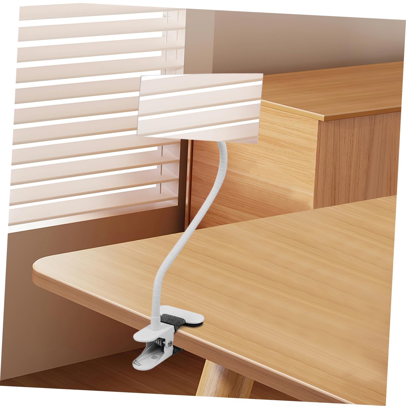 IMIKEYA Clip-on Desk Mirror Anti-Peeping Makeup Mirror Wall Mountable for Office Cubicle Dressing Room Computer Desk Rear View