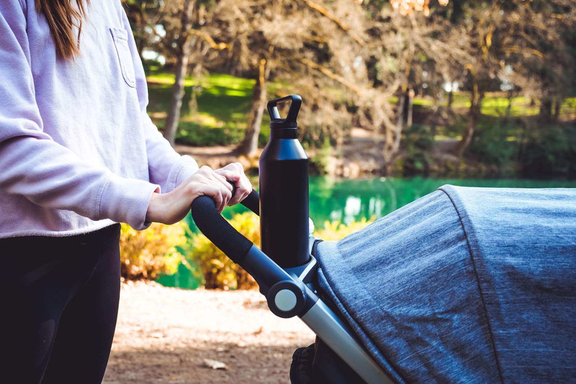 Miir, Insulated Narrow Mouth Bottle, Black, 23 Oz