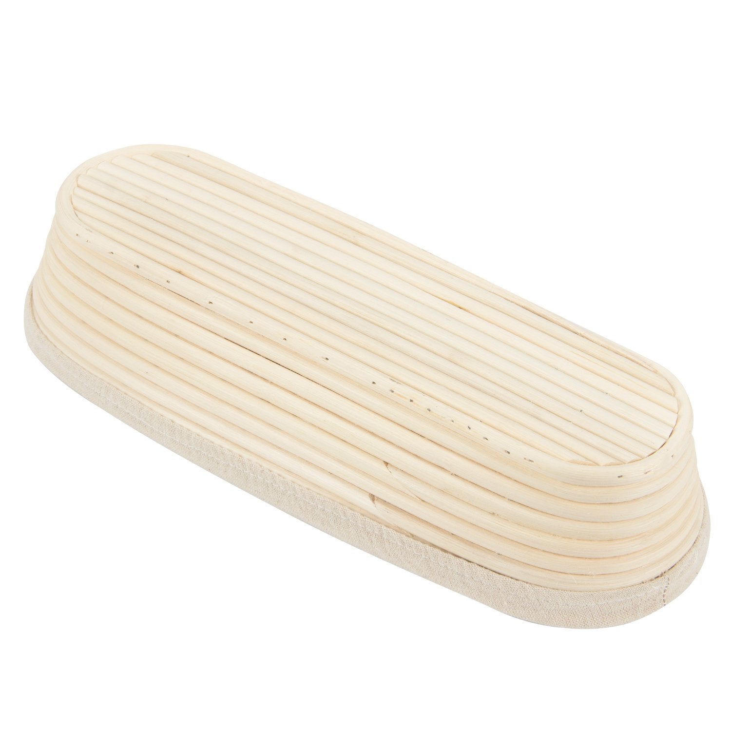 Anphsin 13'' Oval Bread Proofing Basket - Sourdough Basket Brotform, Dough Rising Bowl With Liner For Bread Making Baking