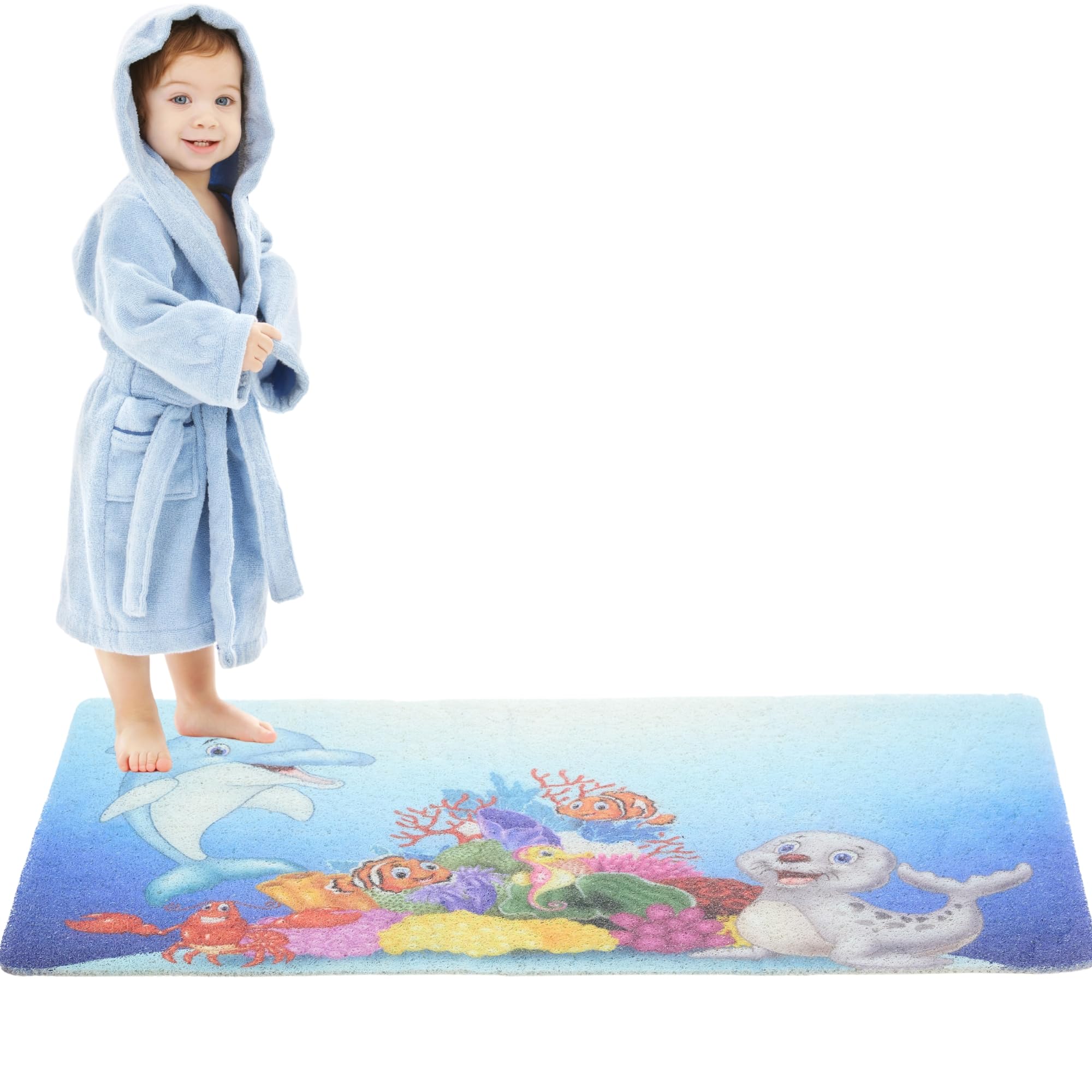 Kids Bath Mat For Tub Non Slip - Anti Slip Bath Mat - Toddler Bath Mat - Bathtub Mat Non Slip - Baby Tub Mat For Kids - Kids Bat