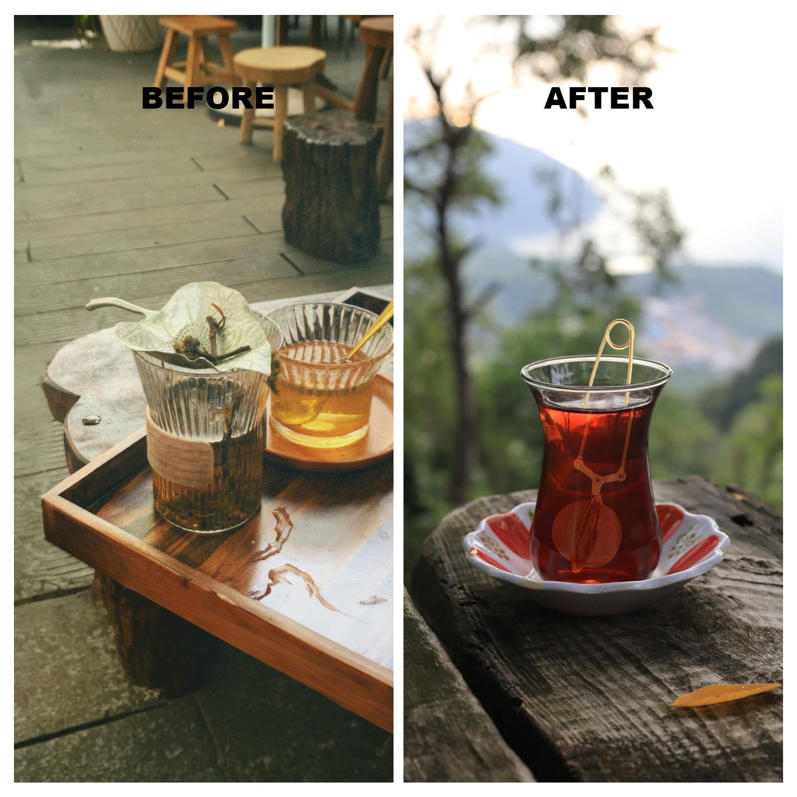 Luckyiren Snap Tea Ball Infuser With Handle; Premium Stainless Steel Fine Mesh Screen Tea Strainer Filters Colander Cullender Si