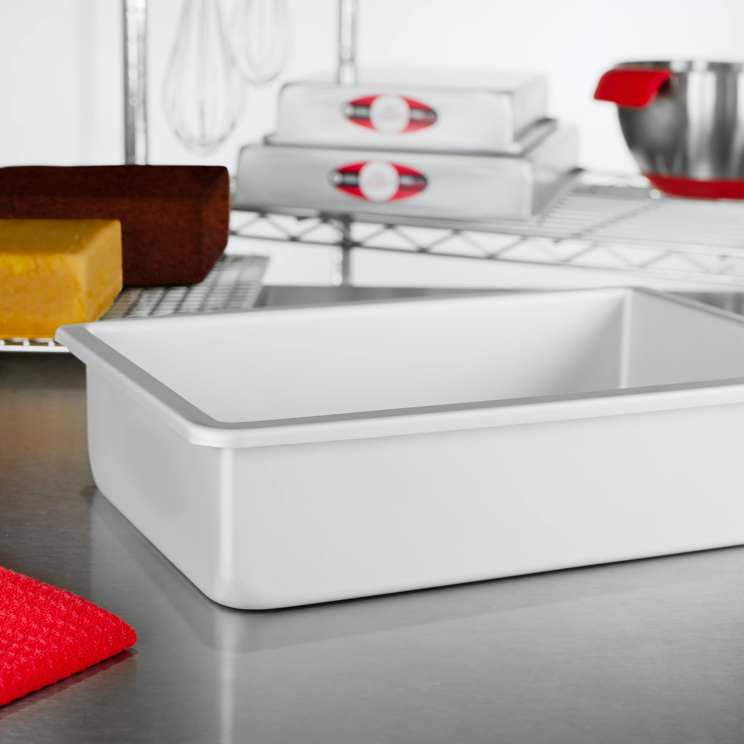 Fat Daddio'S Pob-7113 Anodized Aluminum Sheet Cake Pan, 7 X 11 X 3 Inch
