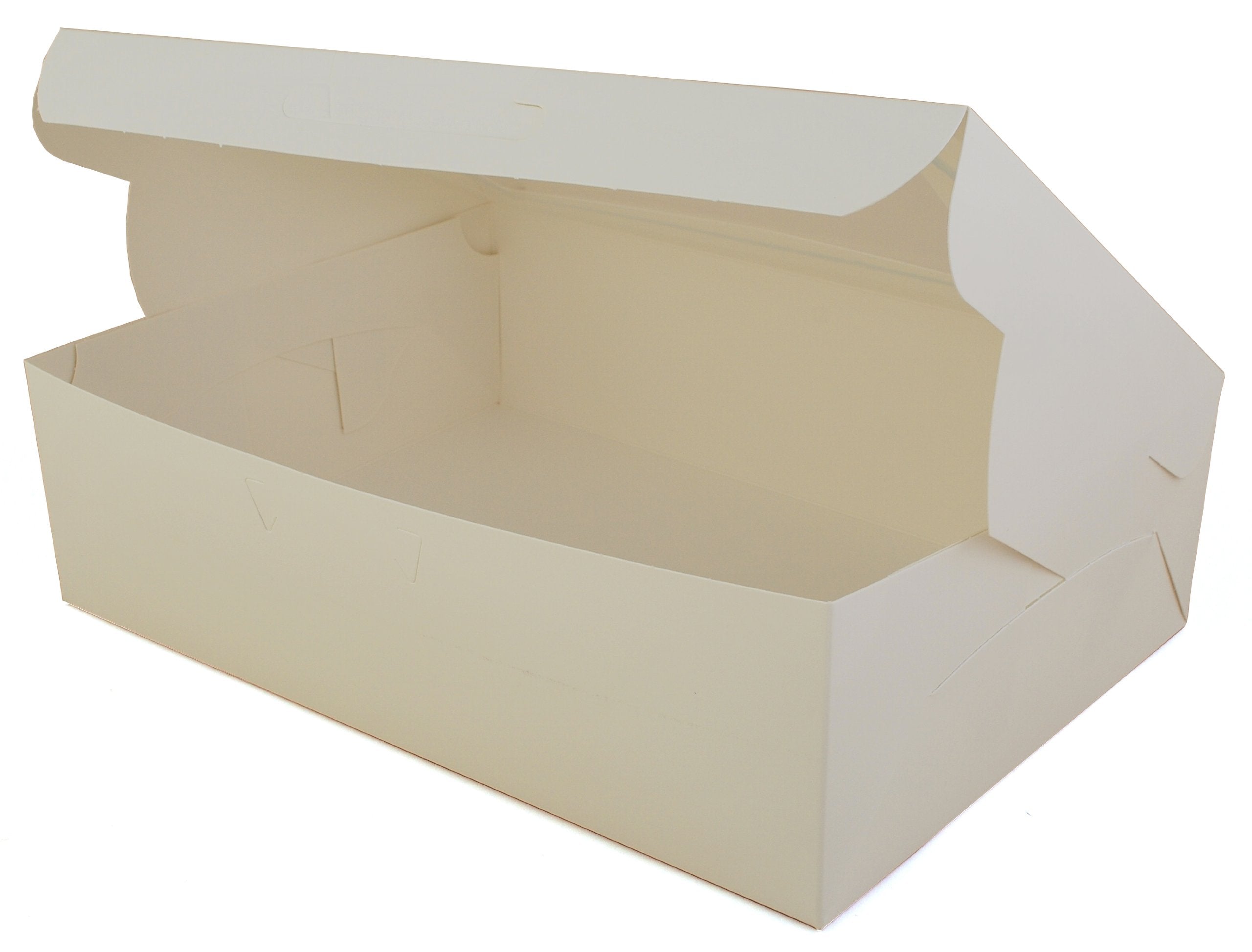 Sct White Window Bakery Boxes With Tuck-In Lid, 10 X 14 X 4, White, Paper, 100/Carton