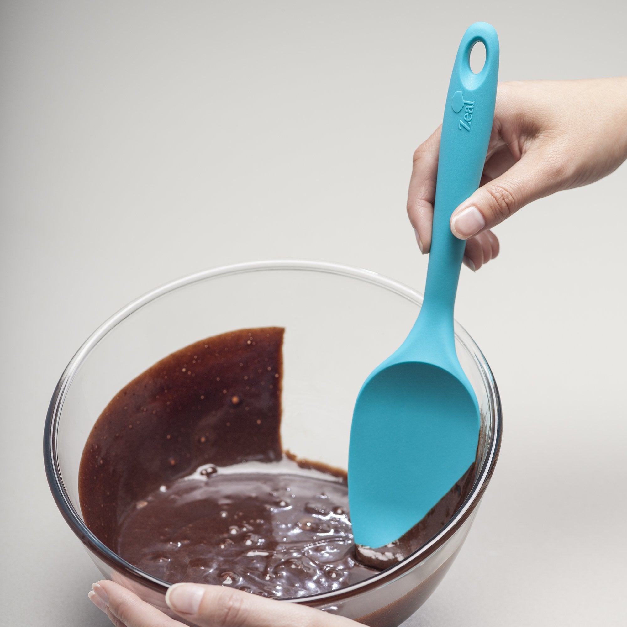 Zeal Silicone Non-Scratch Spatula Spoon Aqua (10   /26Cm)