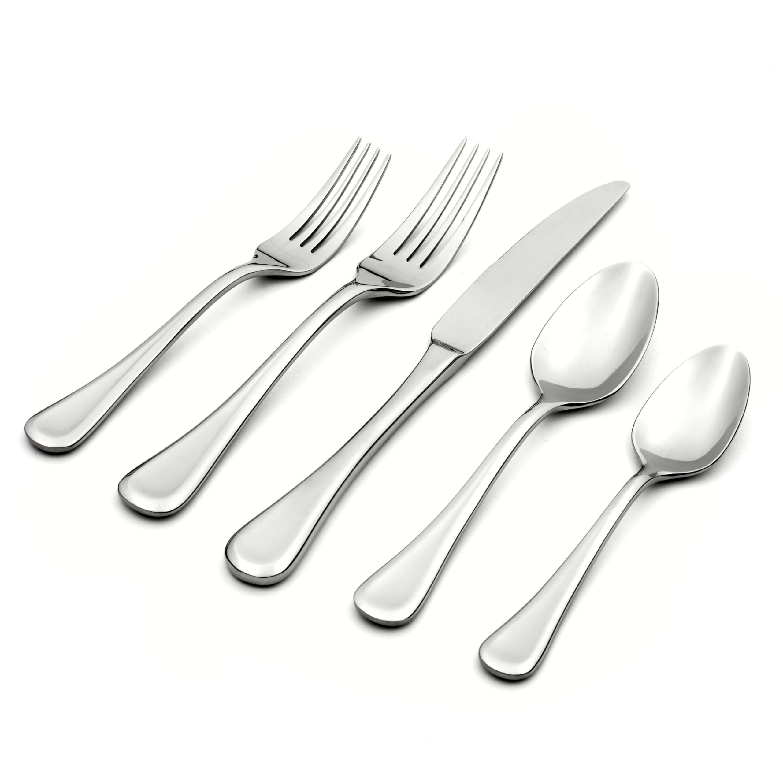 Oneida Virage 20 Piece Everyday Flatware Set, Service For 4, 18/0 Stainless Steel, Silverware Set