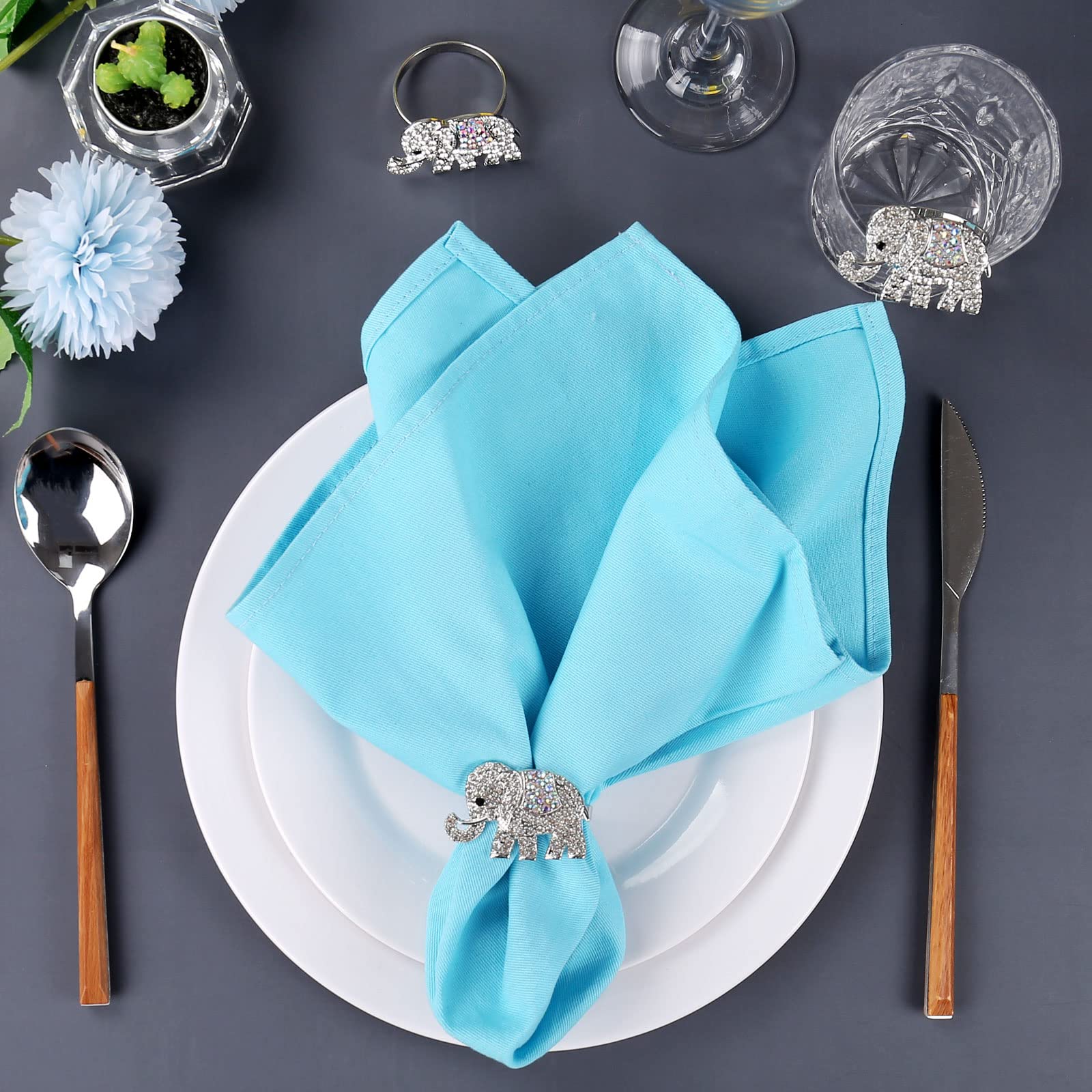 Getfitsoo Christmas Napkin Rings Set Of 4, Thanksgiving Napkin Rings Bells Napkin Rings With Green And Red Bell For Christmas Ta