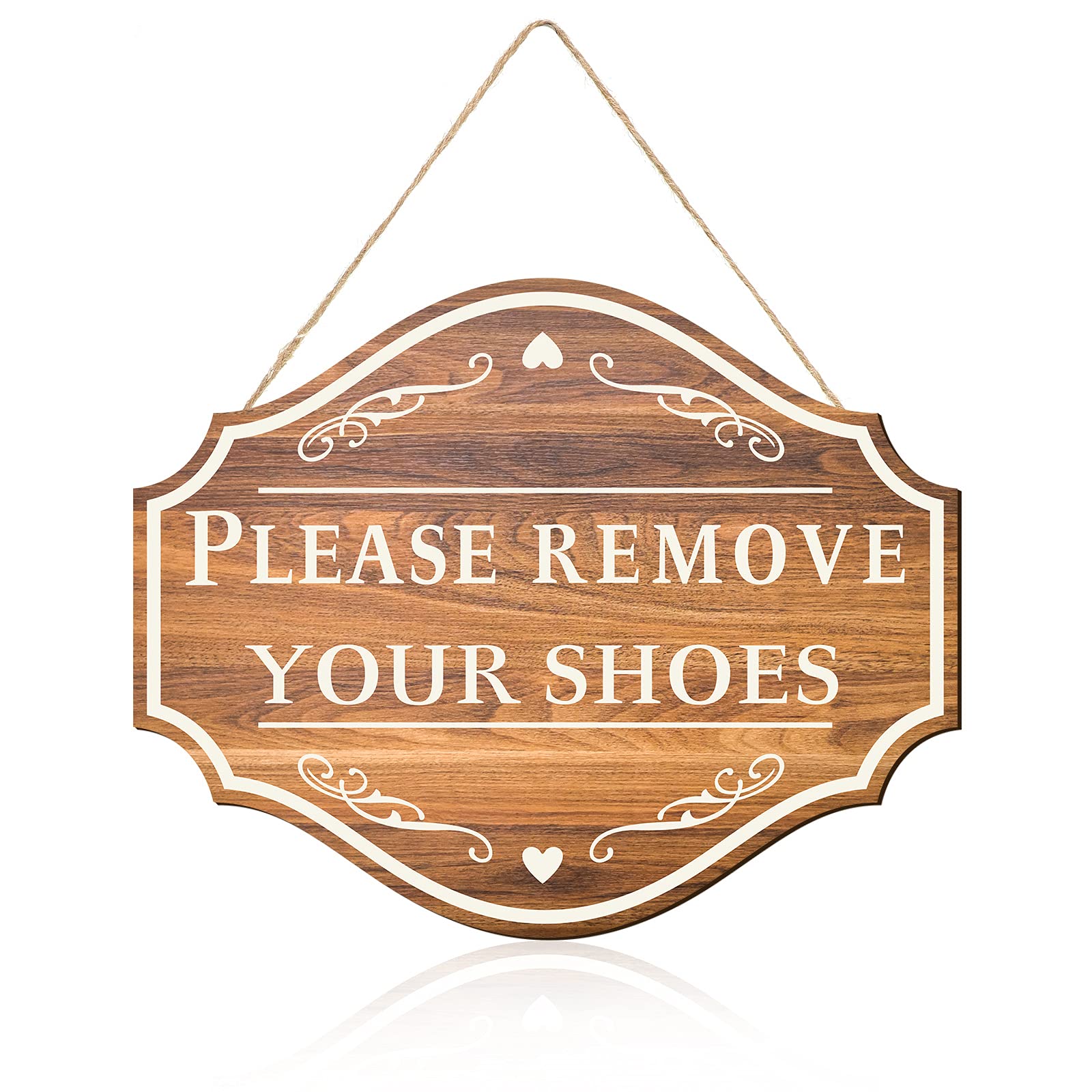 Please Remove Your Shoes Wall Decorative Sign Wood Welcome Sign Remove Shoes Wooden Sign Hanging Wooden Home Sign Rustic Wall De