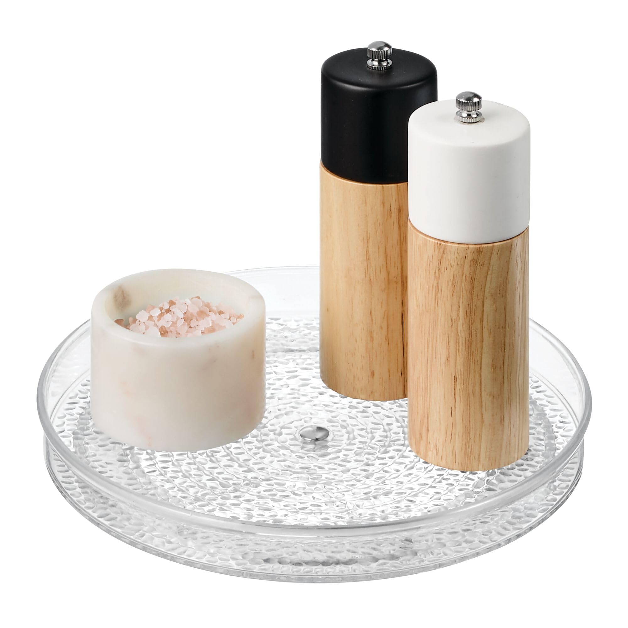 iDesign The Rain Collection Lazy Susan Turntable Organizer  9'' x 9'' x 1.5''  Clear