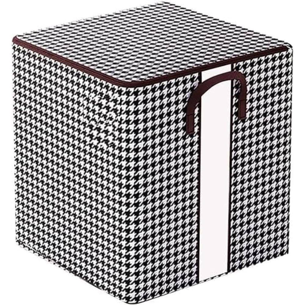 Hmb Enterprise 180 L Collapsible Storage Bag With Lid And Handles Foldable Wardrobe Organizer Box For Clothes Blankets Quilts  