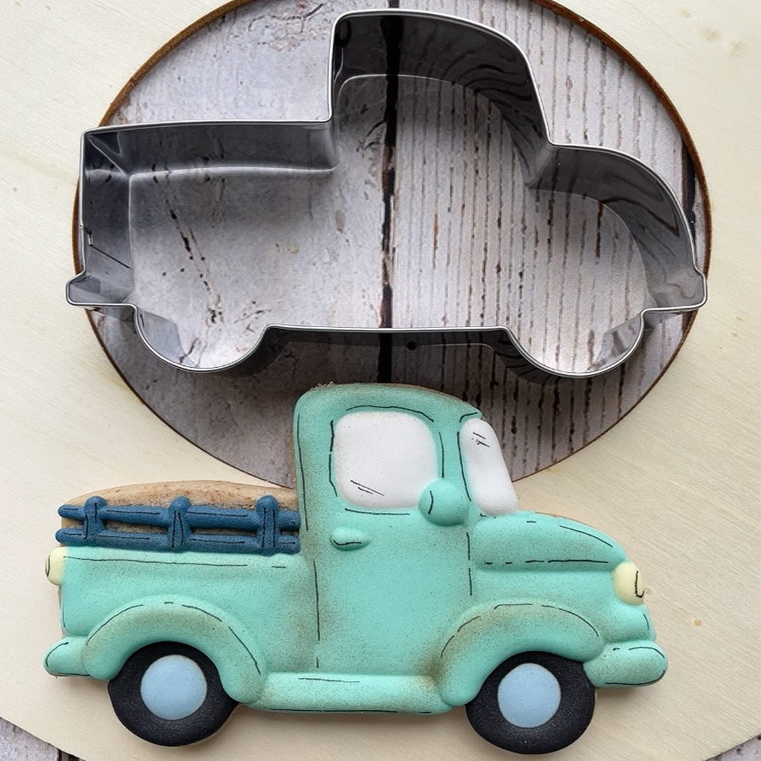 Liliao Vehicle Pick-Up Truck Cookie Cutter - 4.5 X 2.9 Inches - Stainless Steel