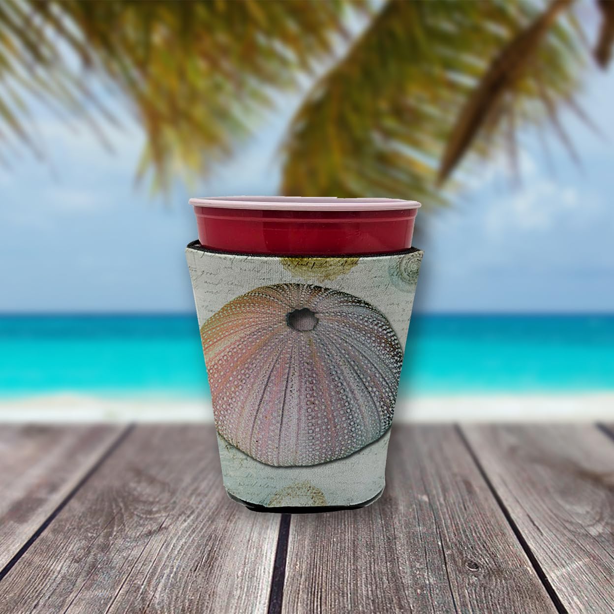 Anemone  Red Solo Cup Beverage Insulator Hugger