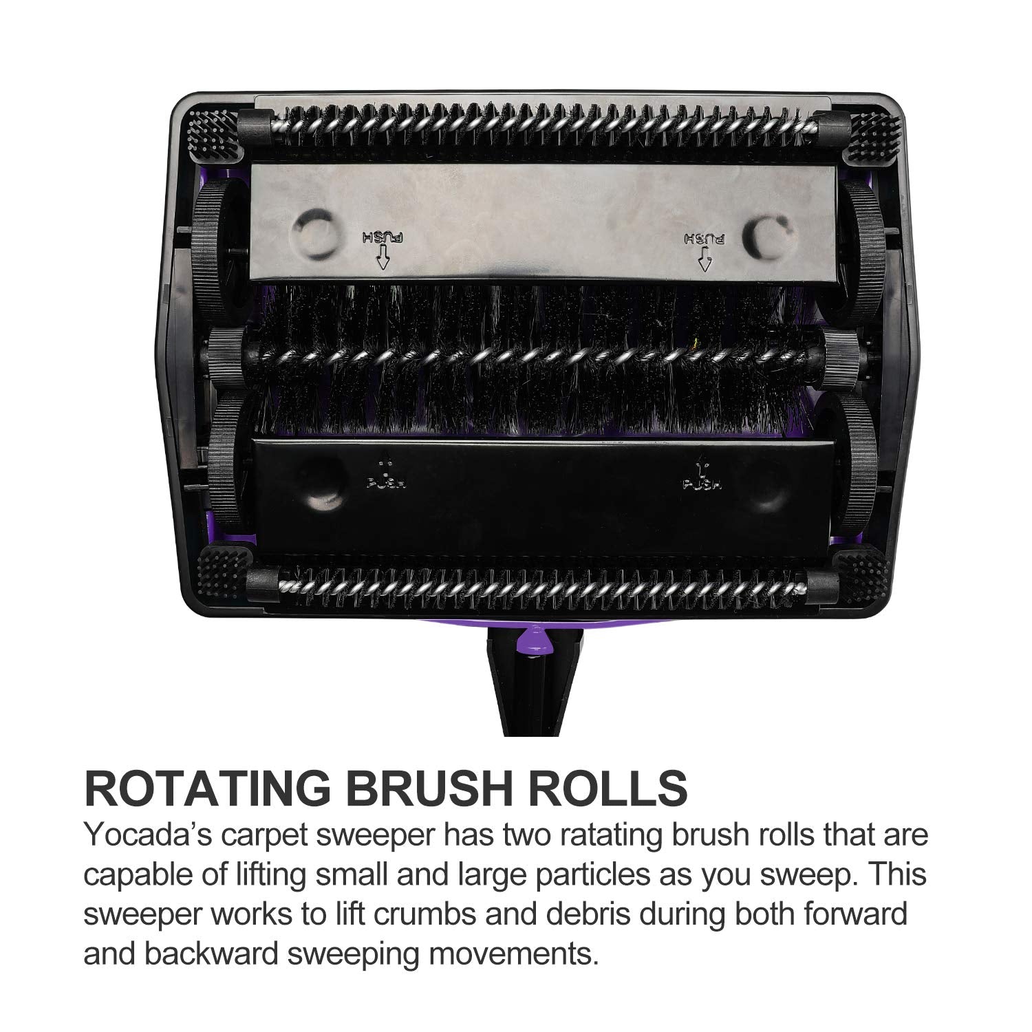 Yocada carpet Sweeper cleaner for Home Office Low carpets Rugs Undercoat carpets Pet Hair Dust Scraps Paper Small Rubbish cleani