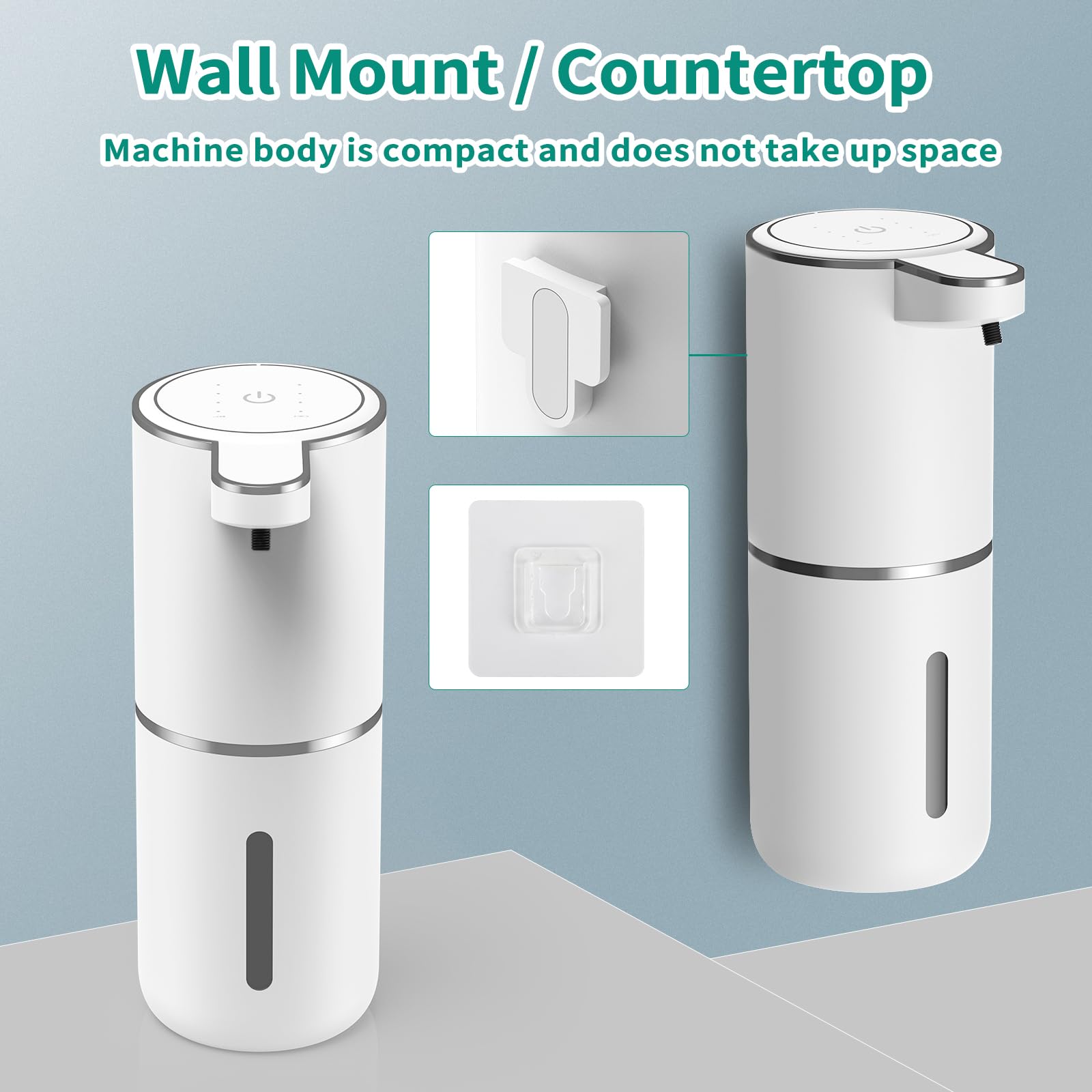 Homelylife Automatic Foam Soap Dispenser,12.85Oz Touchless Soap Dispenser With Smart Display,4 Levels Adjustable Liquid Hand Fre