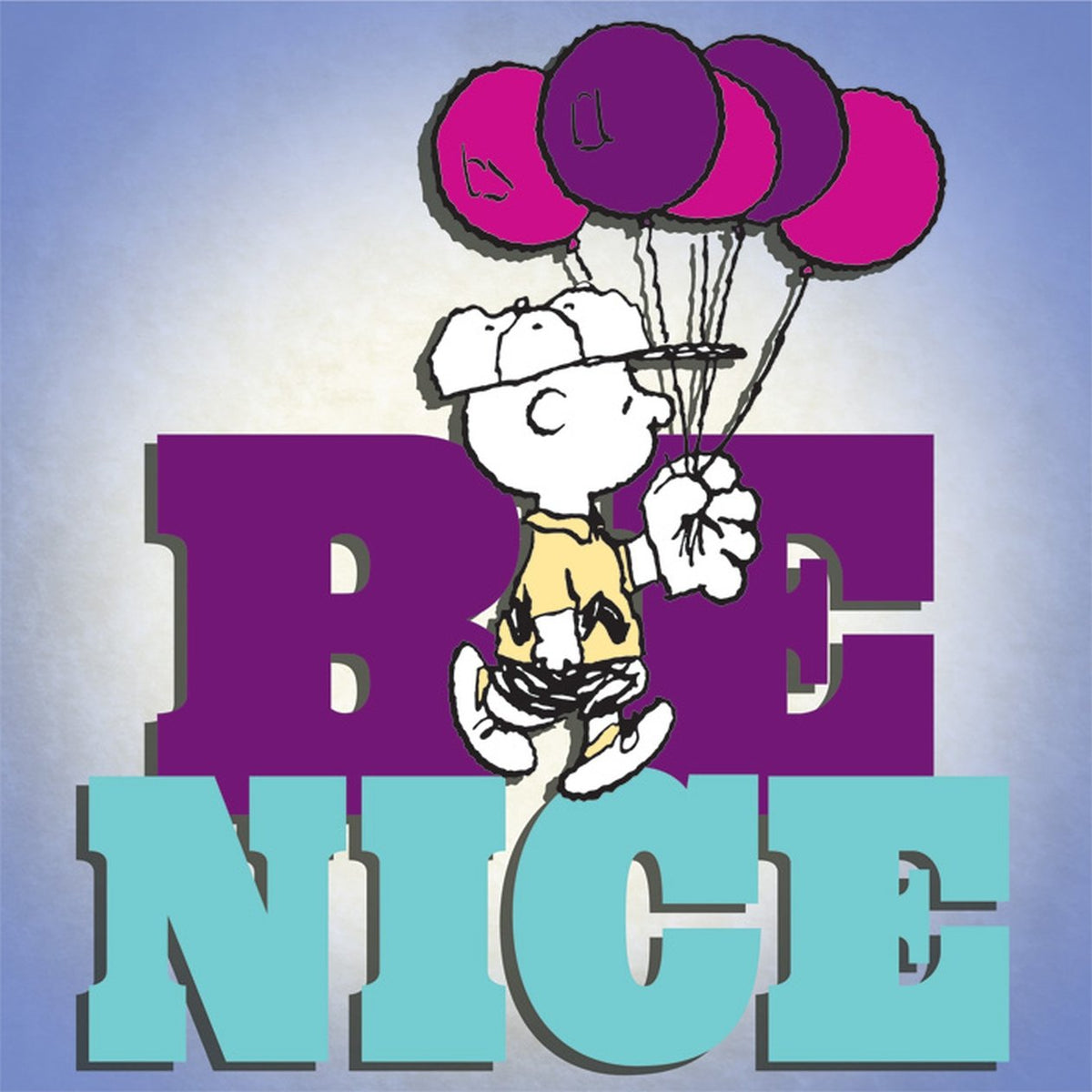 Westland Giftware Peanuts Canvas Wall Art, 8 By 8-Inch, Be Nice