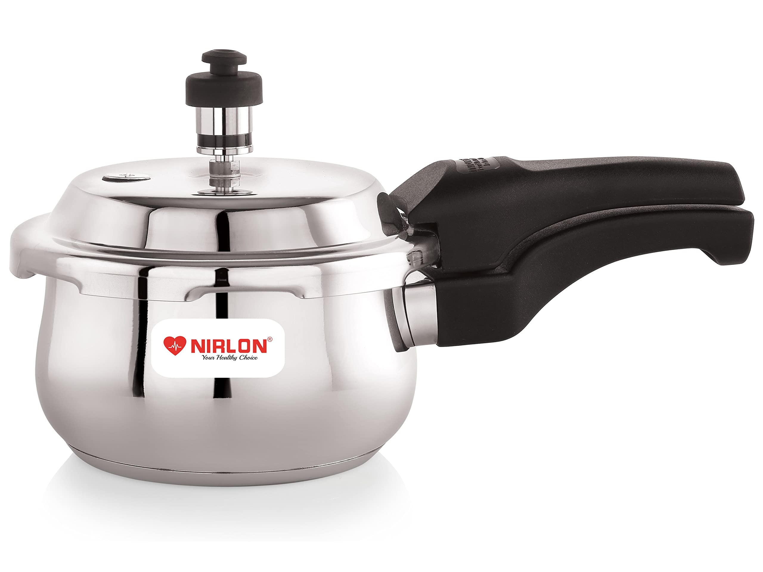 Nirlon Sandwich Bottom Induction Friendly Outer Lid Stainless Steel Pressure Cooker (1.5 Liter)