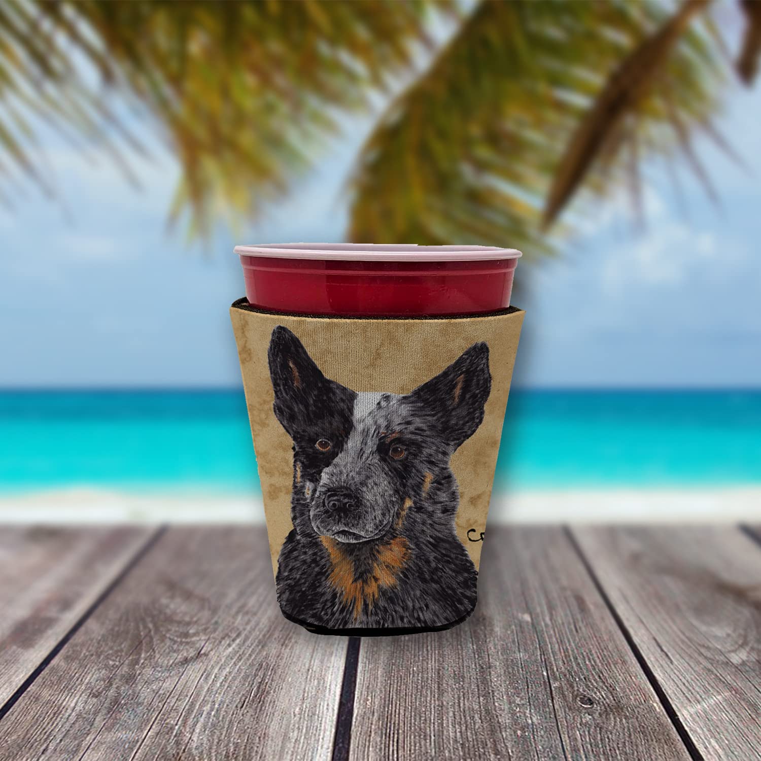 Australian Cattle Dog Red Solo Cup Beverage Insulator Hugger