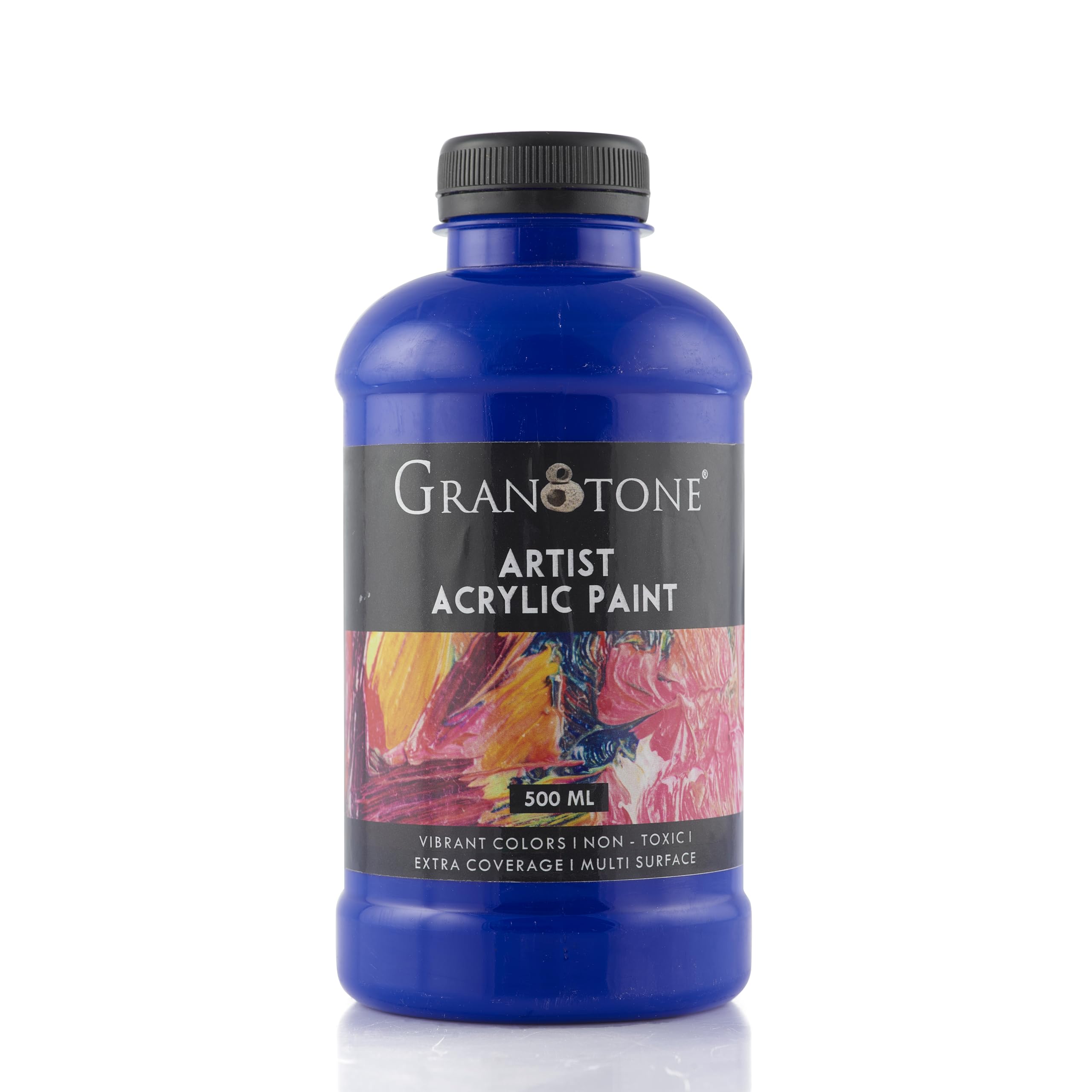 Granotone Acrylic Colour | 500 Ml (Ultramarine Blue) | Rich Pigment, Non-Cracking Art & Diy Paint | Suitable For Canvas, Wood, L