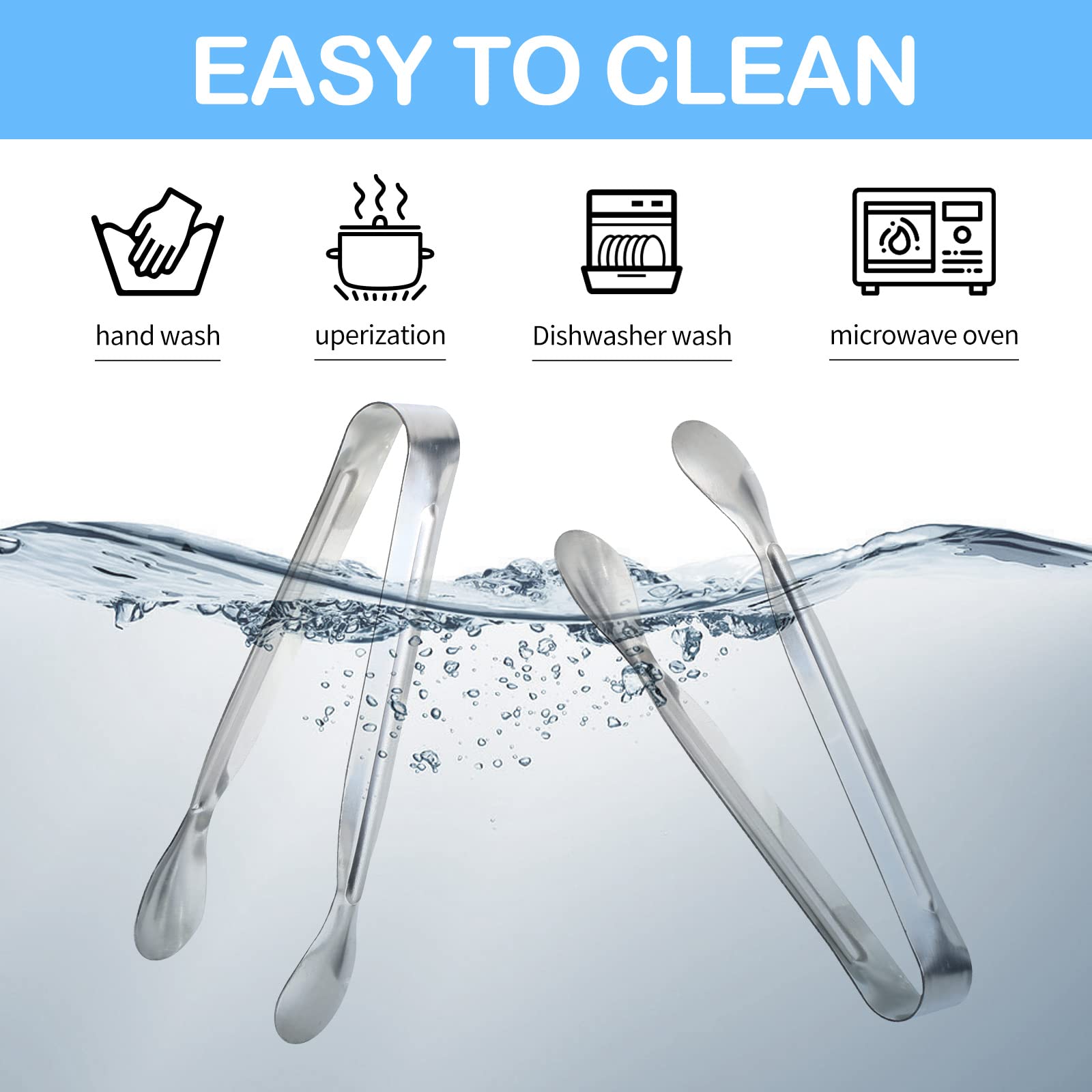 18Pcs Mini Tongs For Appetizers, 5Inch Serving Tongs, Ice Tongs Appetizer Tongs, Small Tongs For Serving Food, Kitchen Utensils