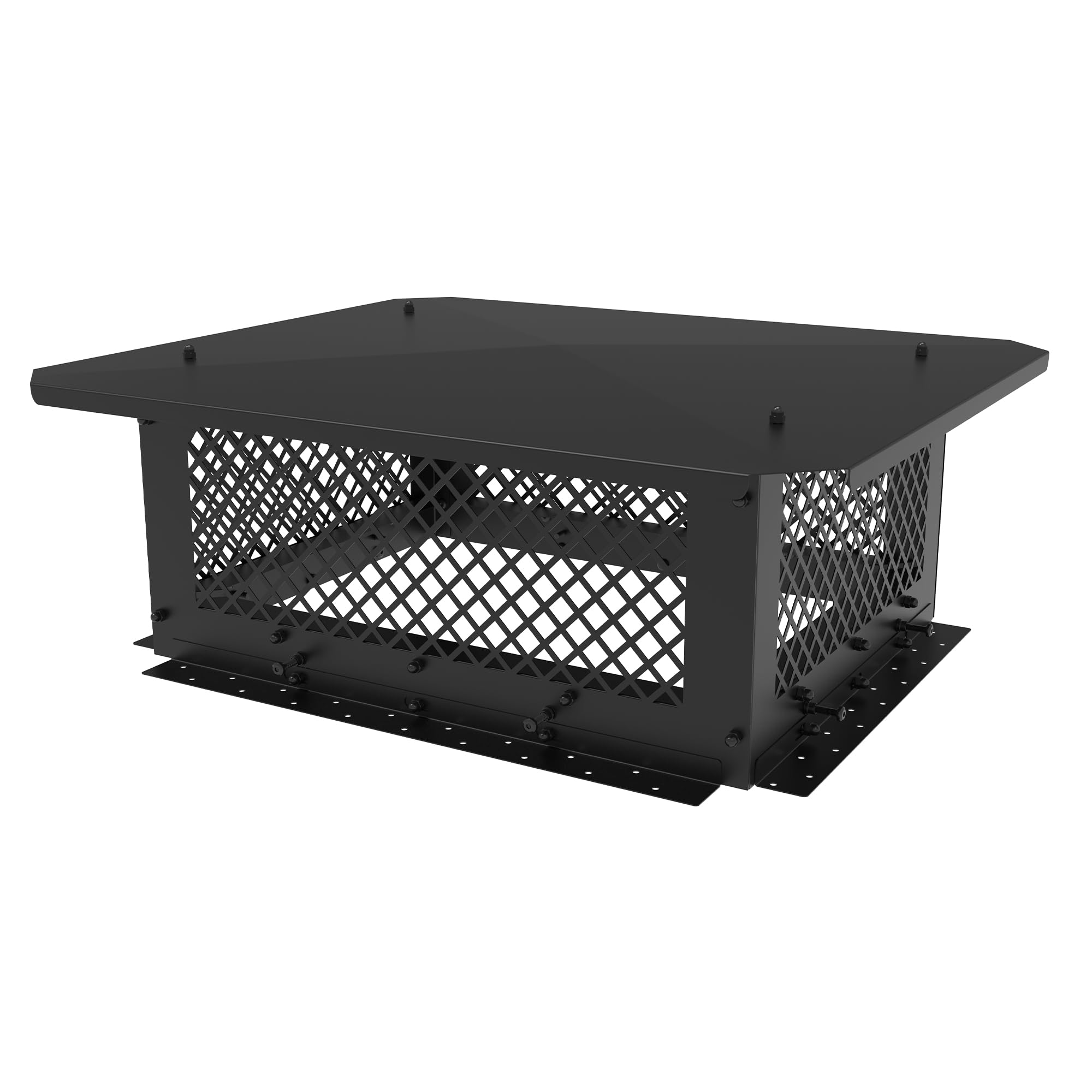 Hahaemall Chimney Cap, 18'' X 22'' Chimney Cover, Chimney Rain Caps, Adjustable Fireplace Chimney Caps For Outside To Fit Existi