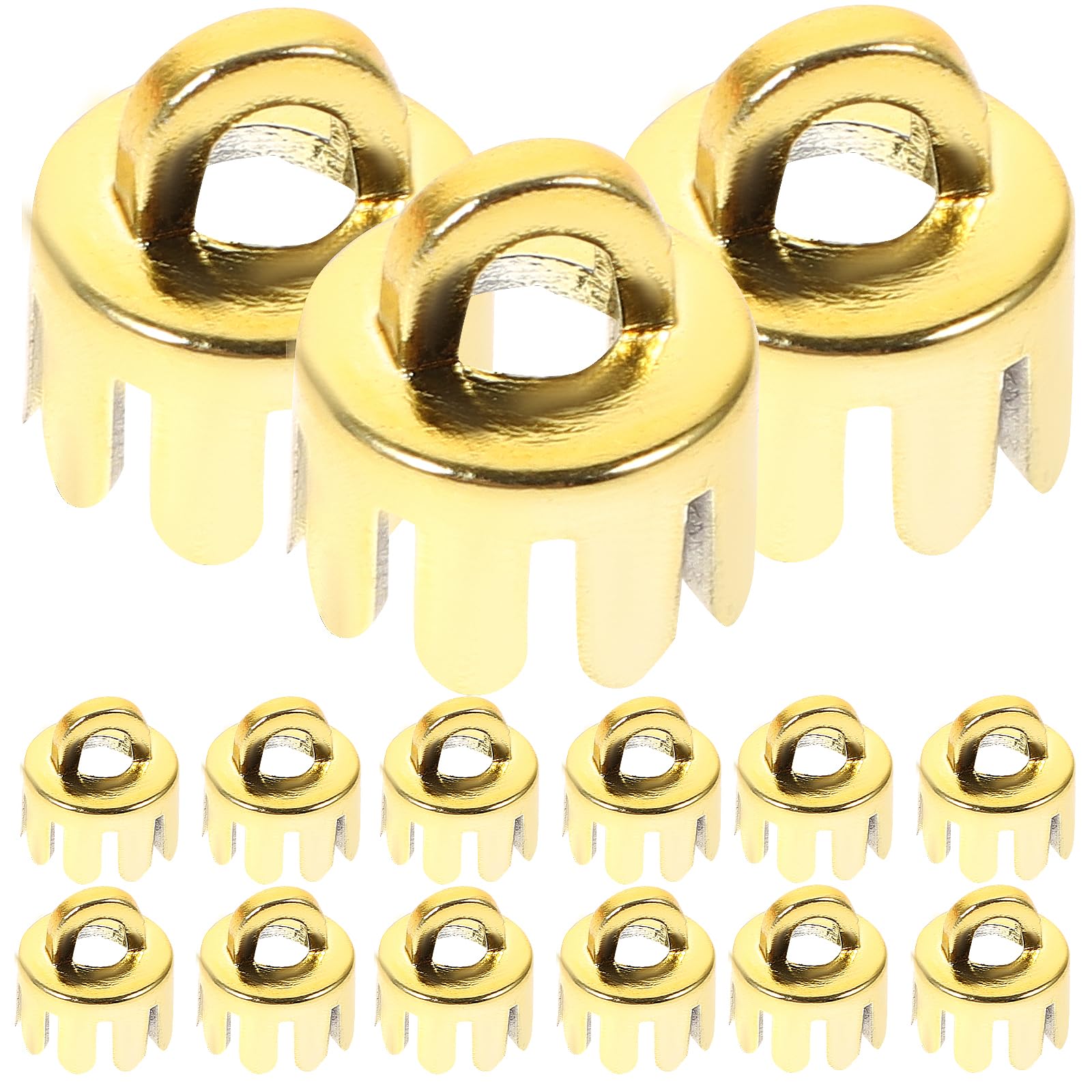 Gadpiparty 10pcs Christmas Pendant Caps Decorative Props for Ornaments Lightweight Plastic End Caps for Hanging for Holiday Home