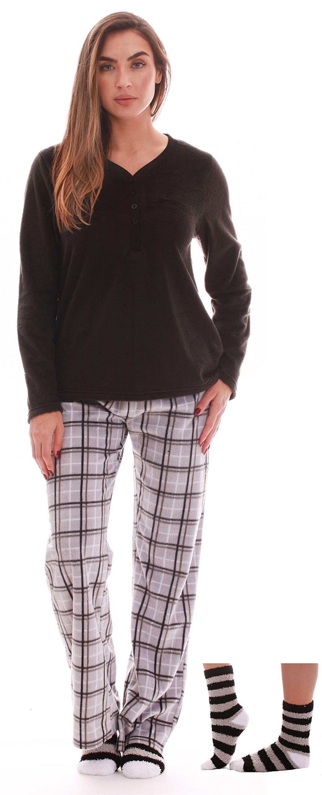 Just Love Henley Pants Set With Socks For Women 6732-10306-L