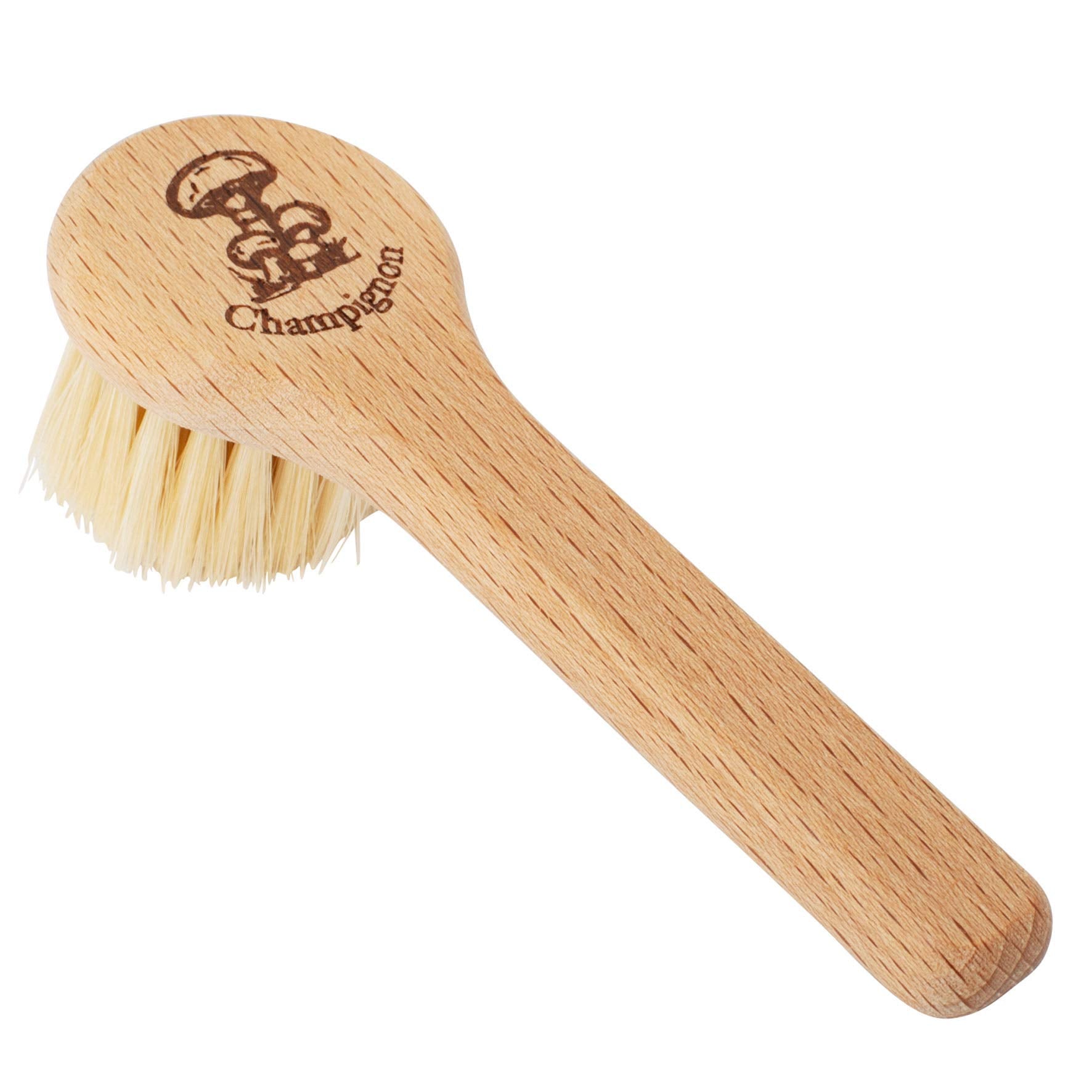 REDECKER Natural Pig Bristle Mushroom Brush Cleaner with Beechwood Handle, Gently and Thoroughly Cleans Mushrooms Without Water,